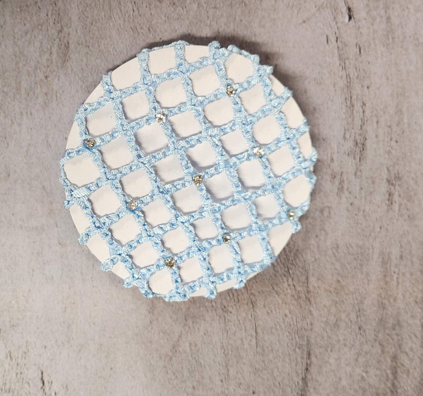 Bun Covers with Rhinestones