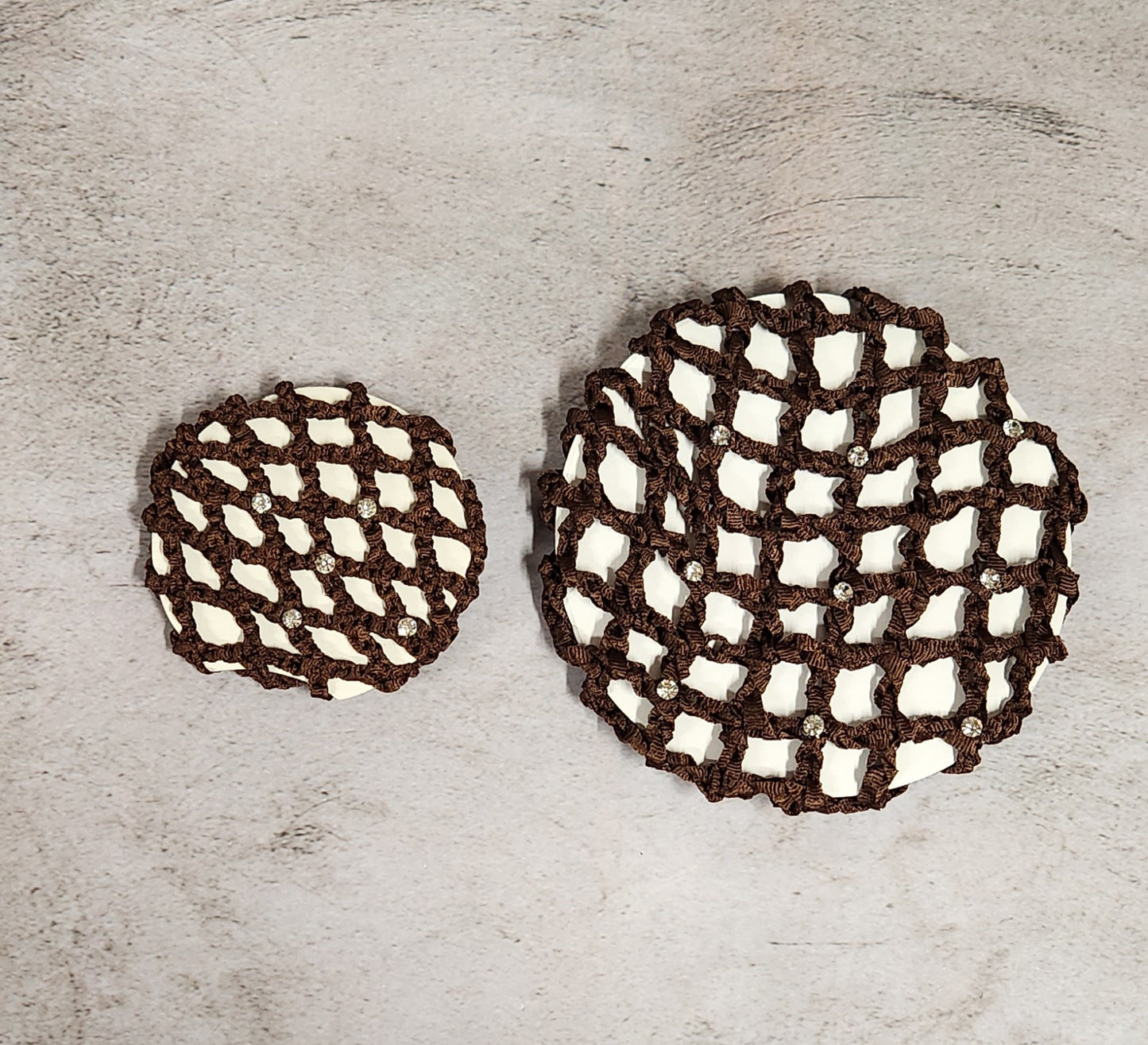 Bun Covers with Rhinestones