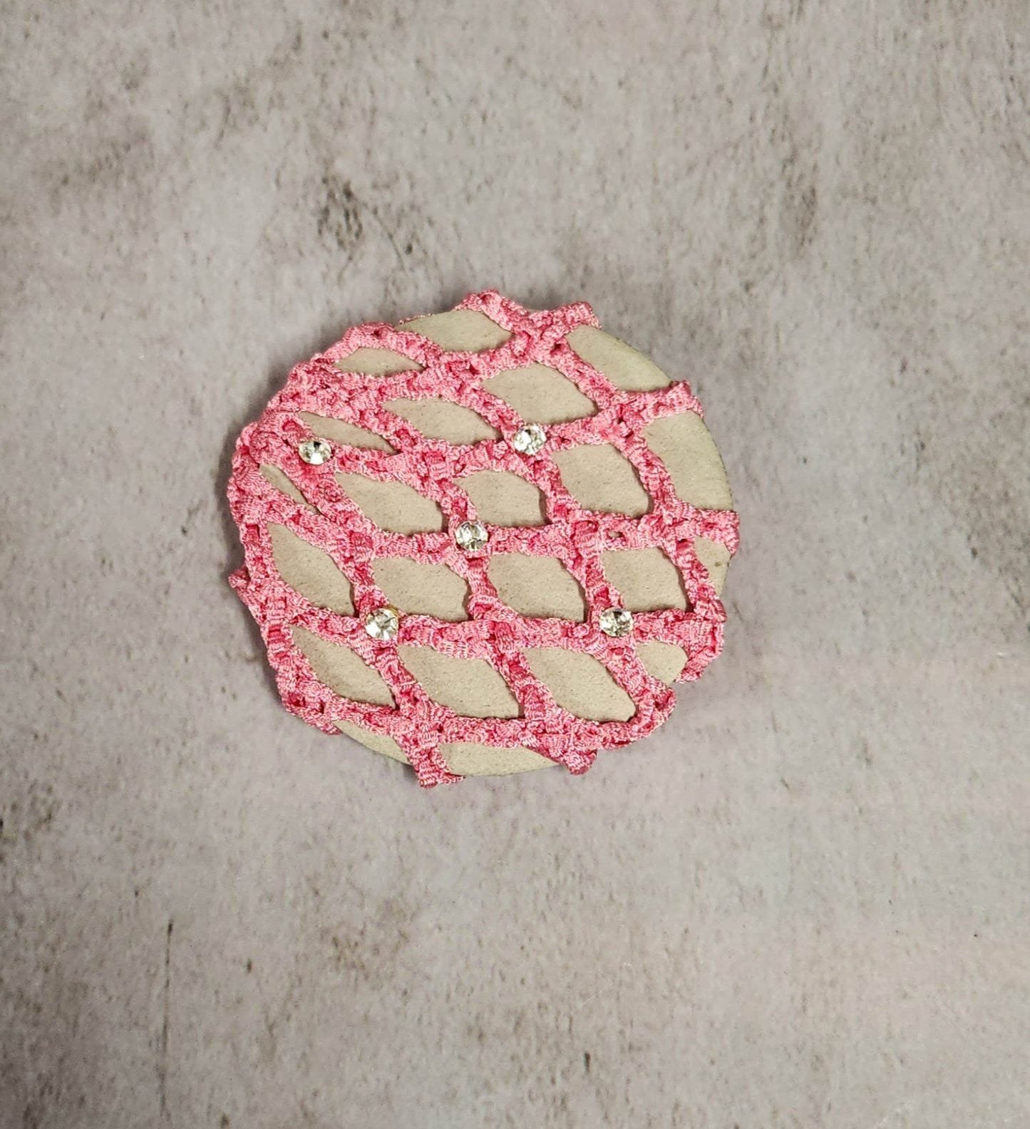 Bun Covers with Rhinestones