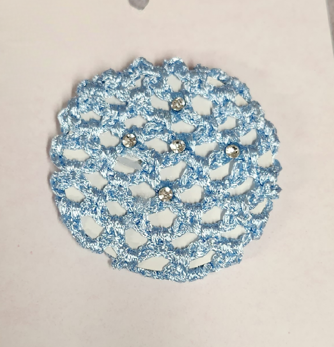 Bun Covers with Rhinestones