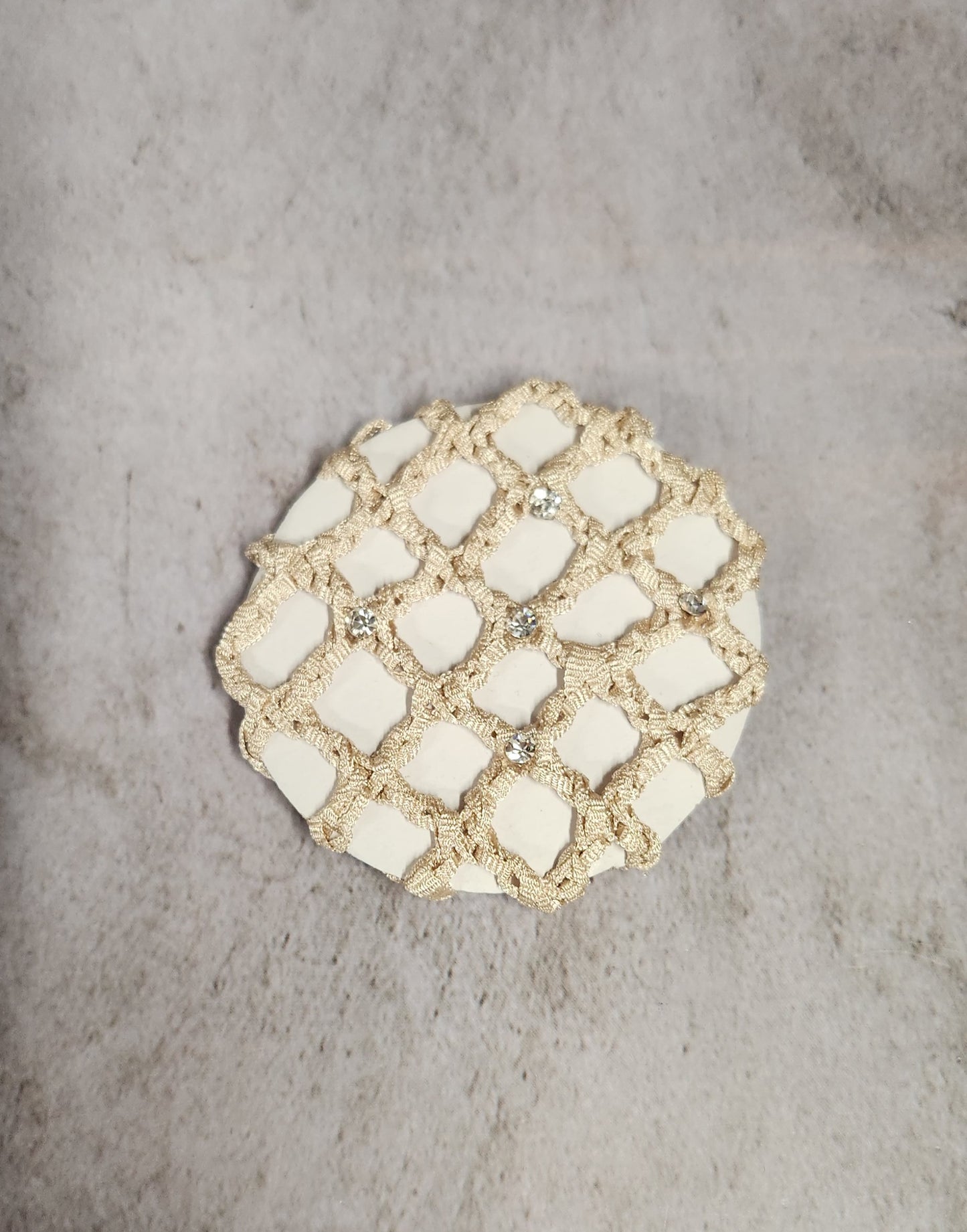 Bun Covers with Rhinestones