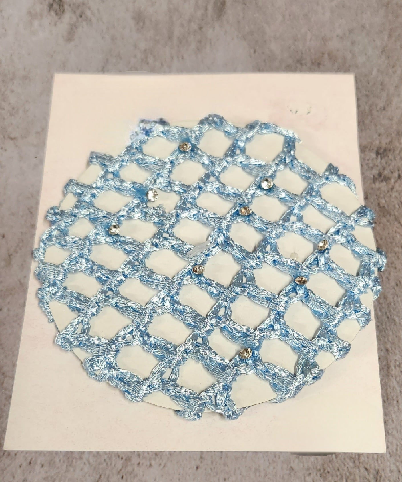 Bun Covers with Rhinestones