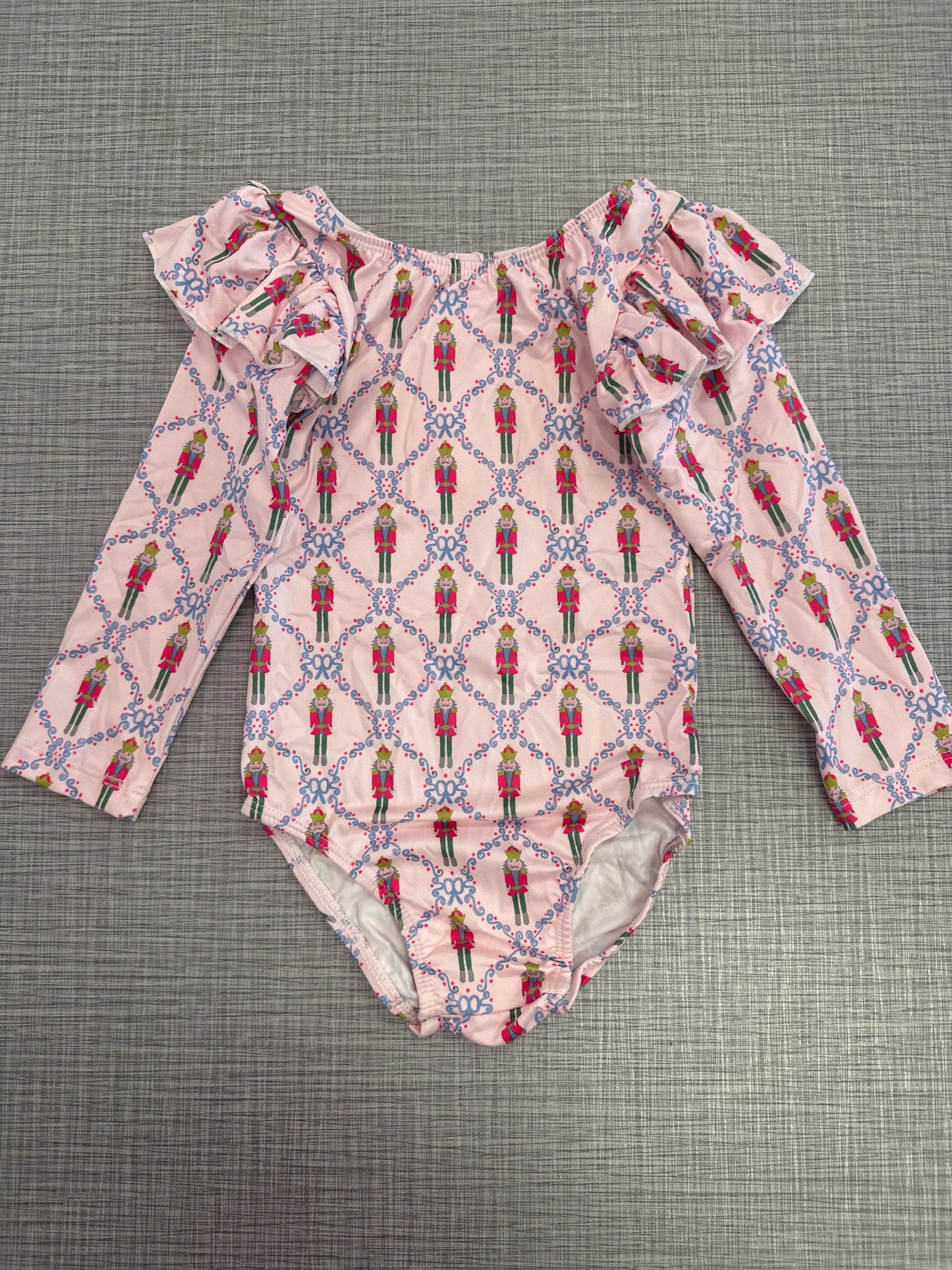 Pink Nutcracker Flutter Sleeve Leotard
