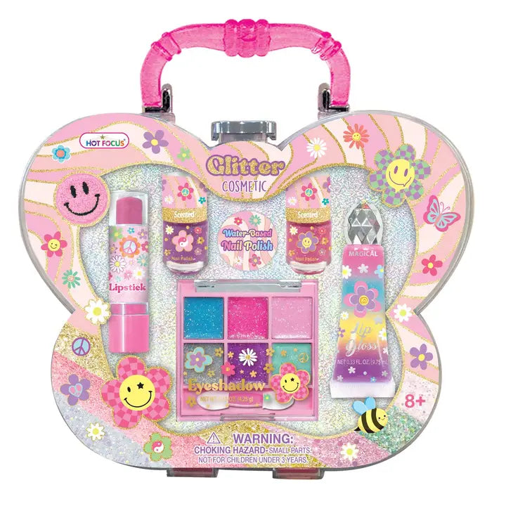 Groovy Flower Cosmetic Case