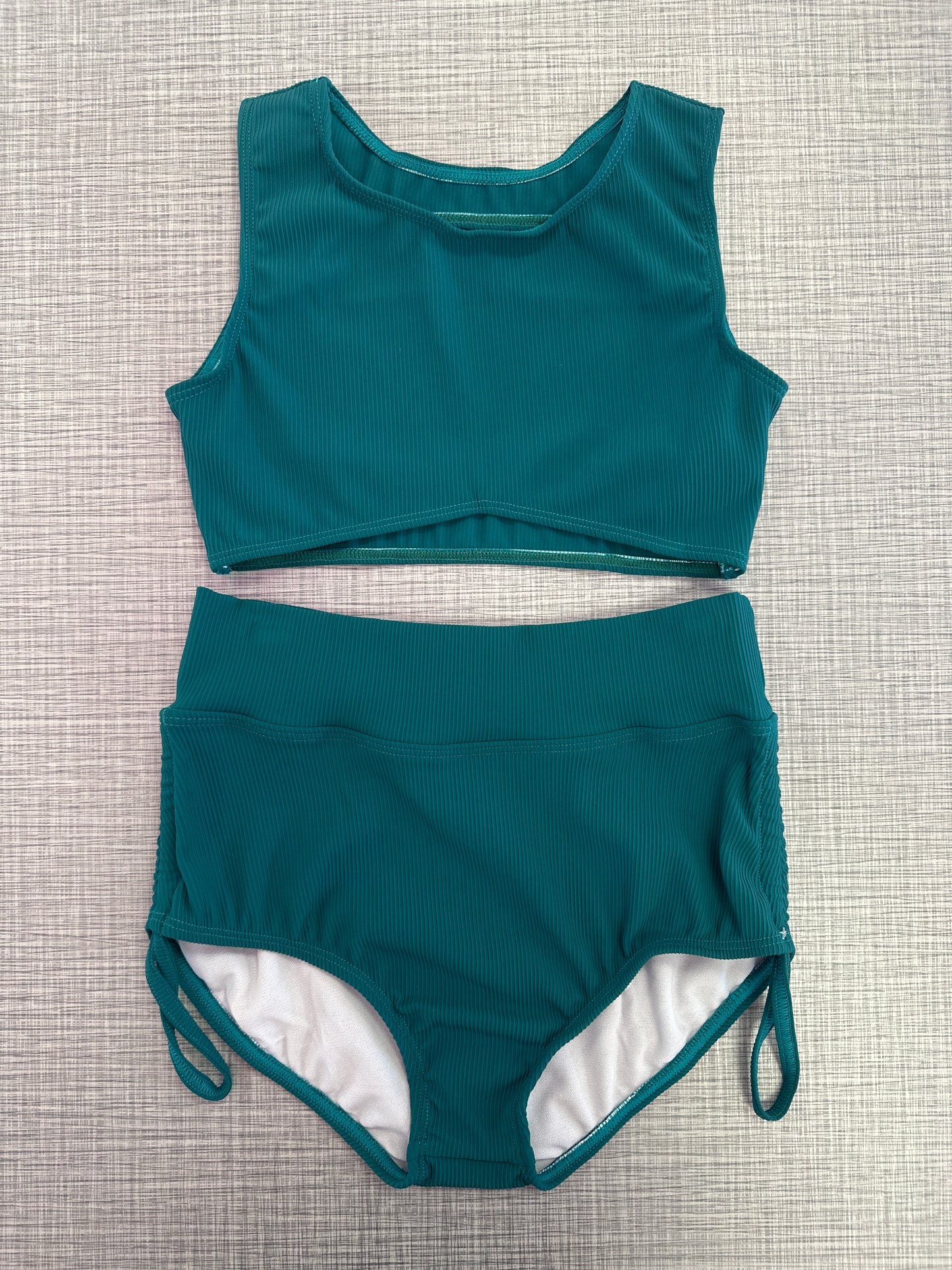 CY Jade Ribbed Side Cinch Brief Set ^