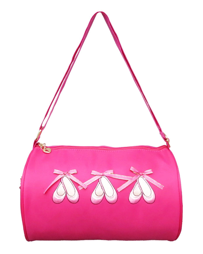 Hot Pink Tri Ballet Shoe Bag