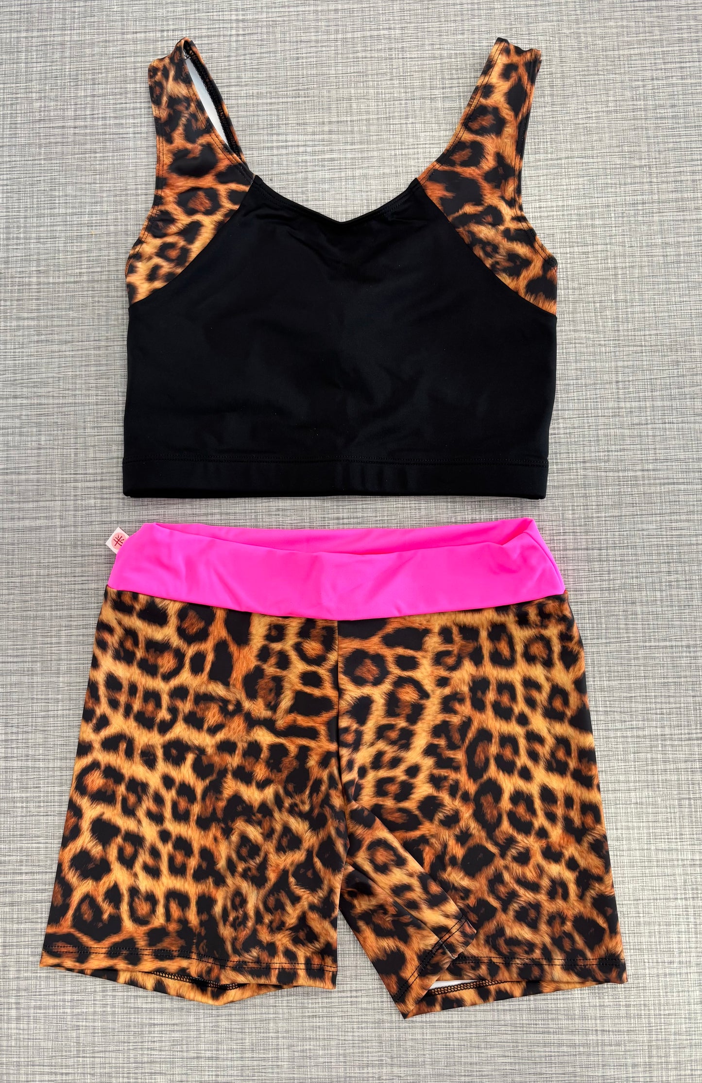 Demi Cheetah Tank & Short Set