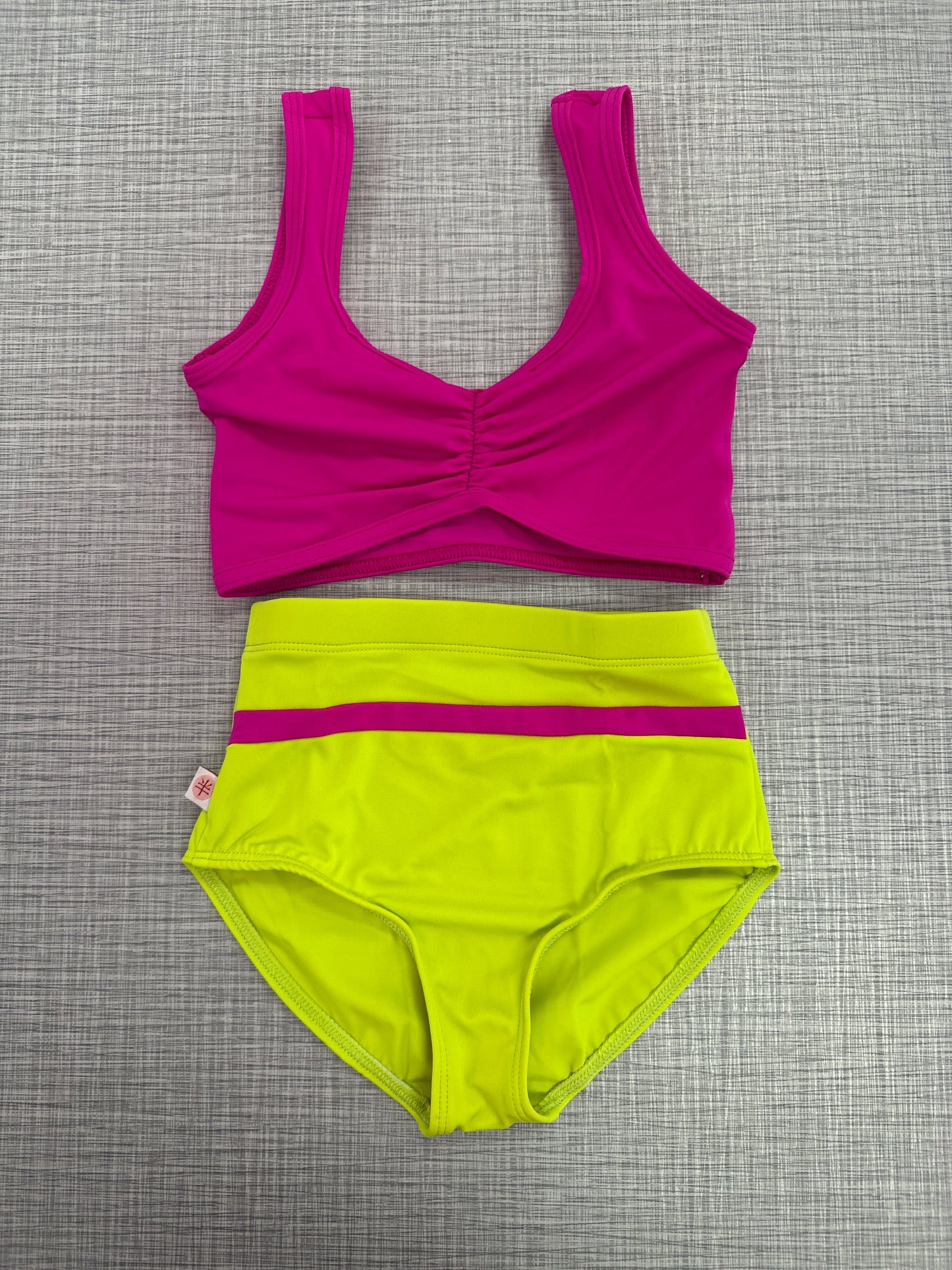 Pinch Front Bra Top & Brief Set