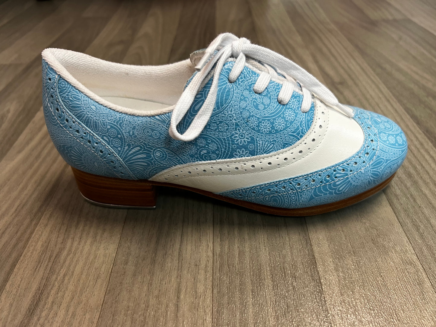 PRE ORDER: Limited Edition Blue Paisley Roxy Tap Shoes