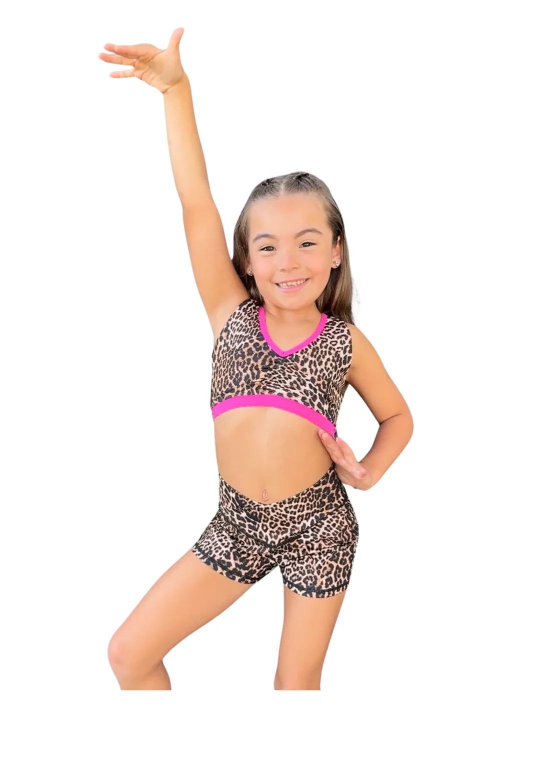 Cheetah Criss Cross & V-Cation Short Set
