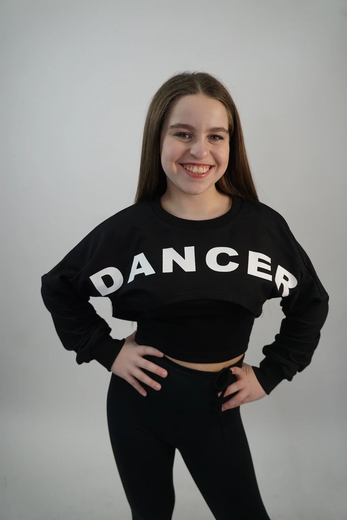 Long Sleeve Dancer Crop