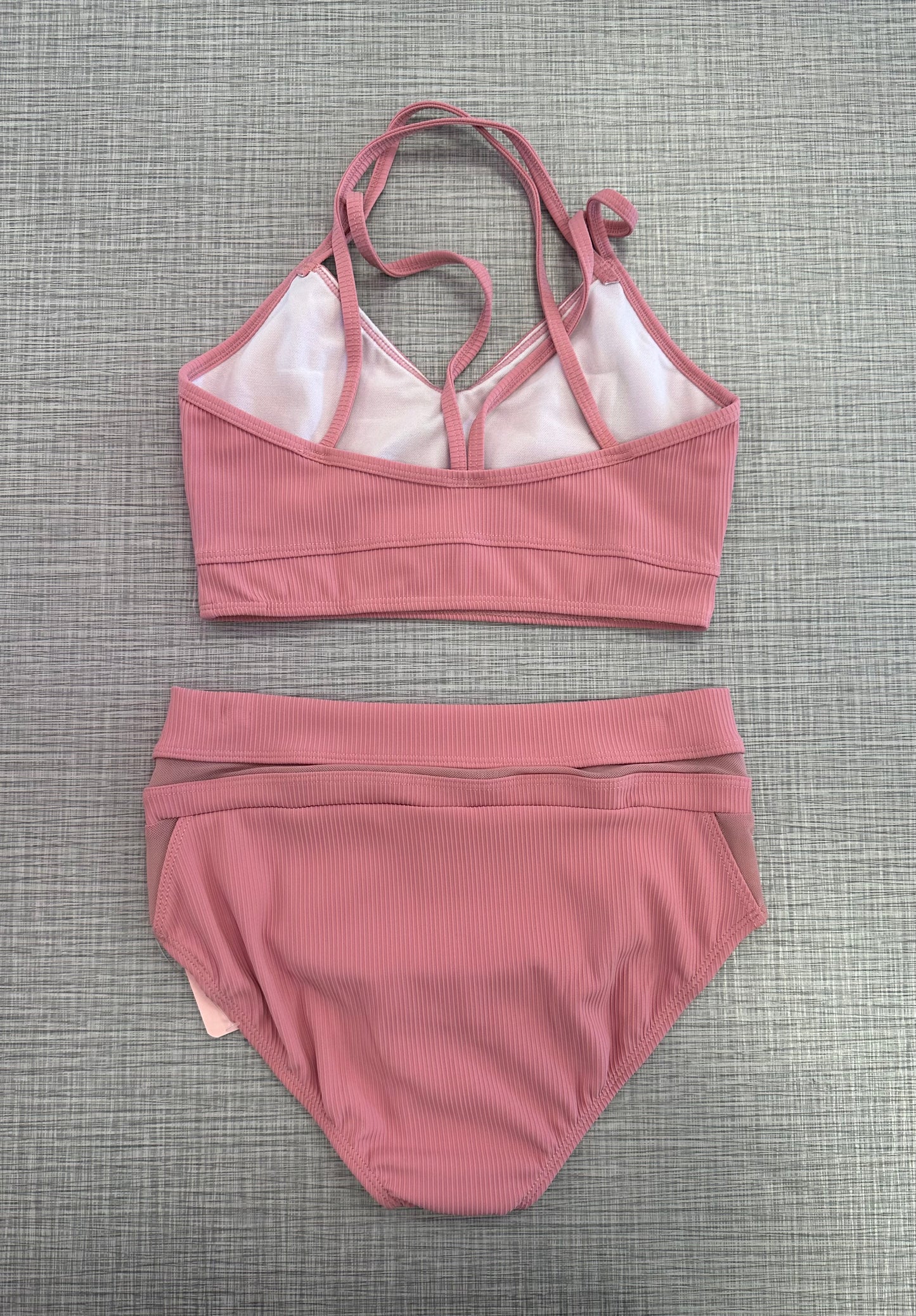 CY Dusty Rose Crop Top Brief Set