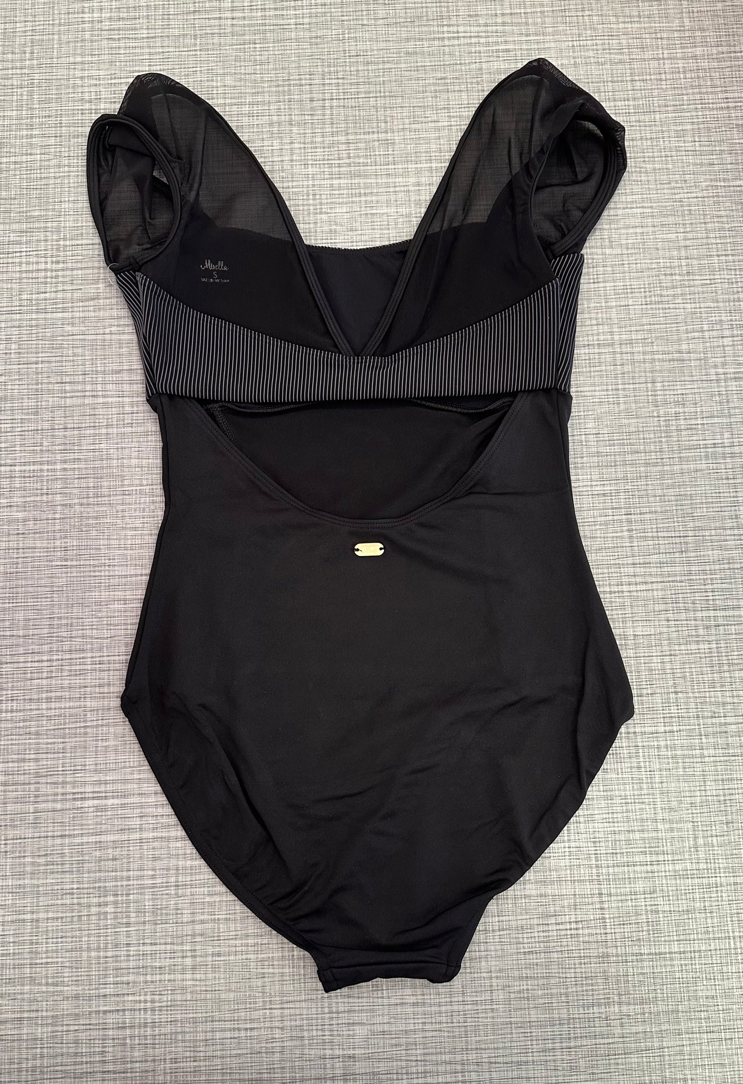 Open Back Cap Sleeve Leotard #M20001