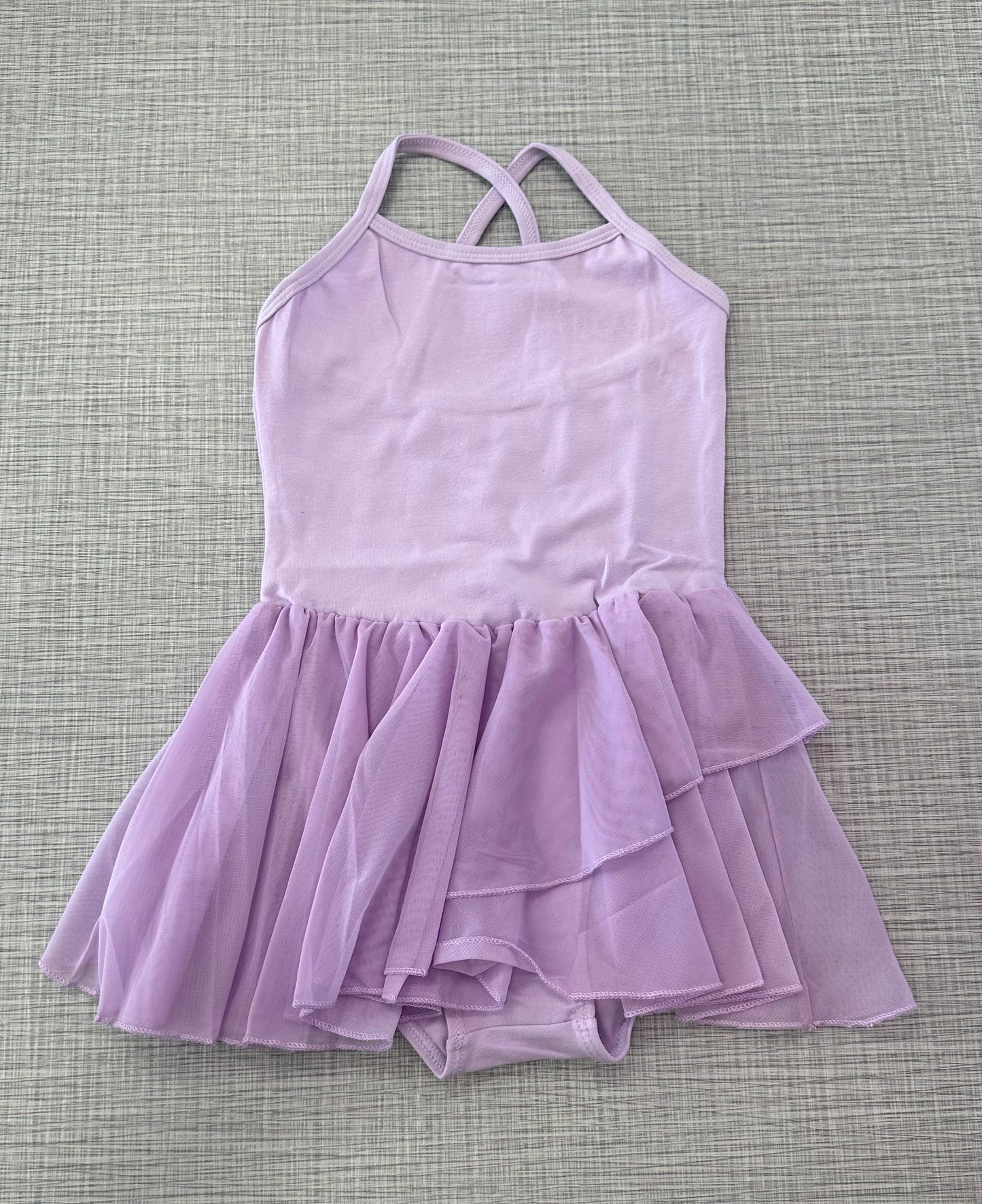 Cami X-Back Mesh Skirt Leotard