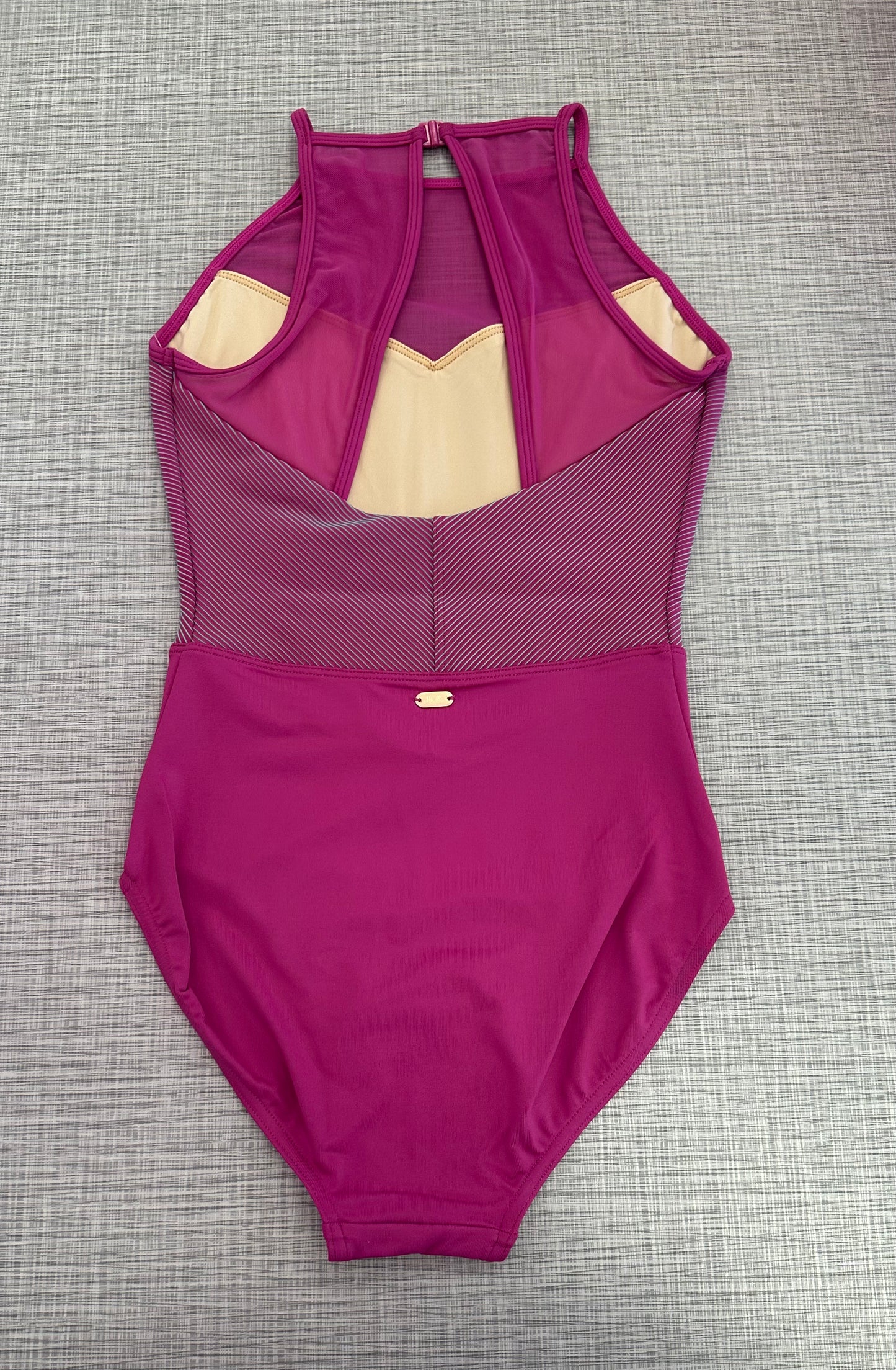 Stripe Halter Leotard #M40001