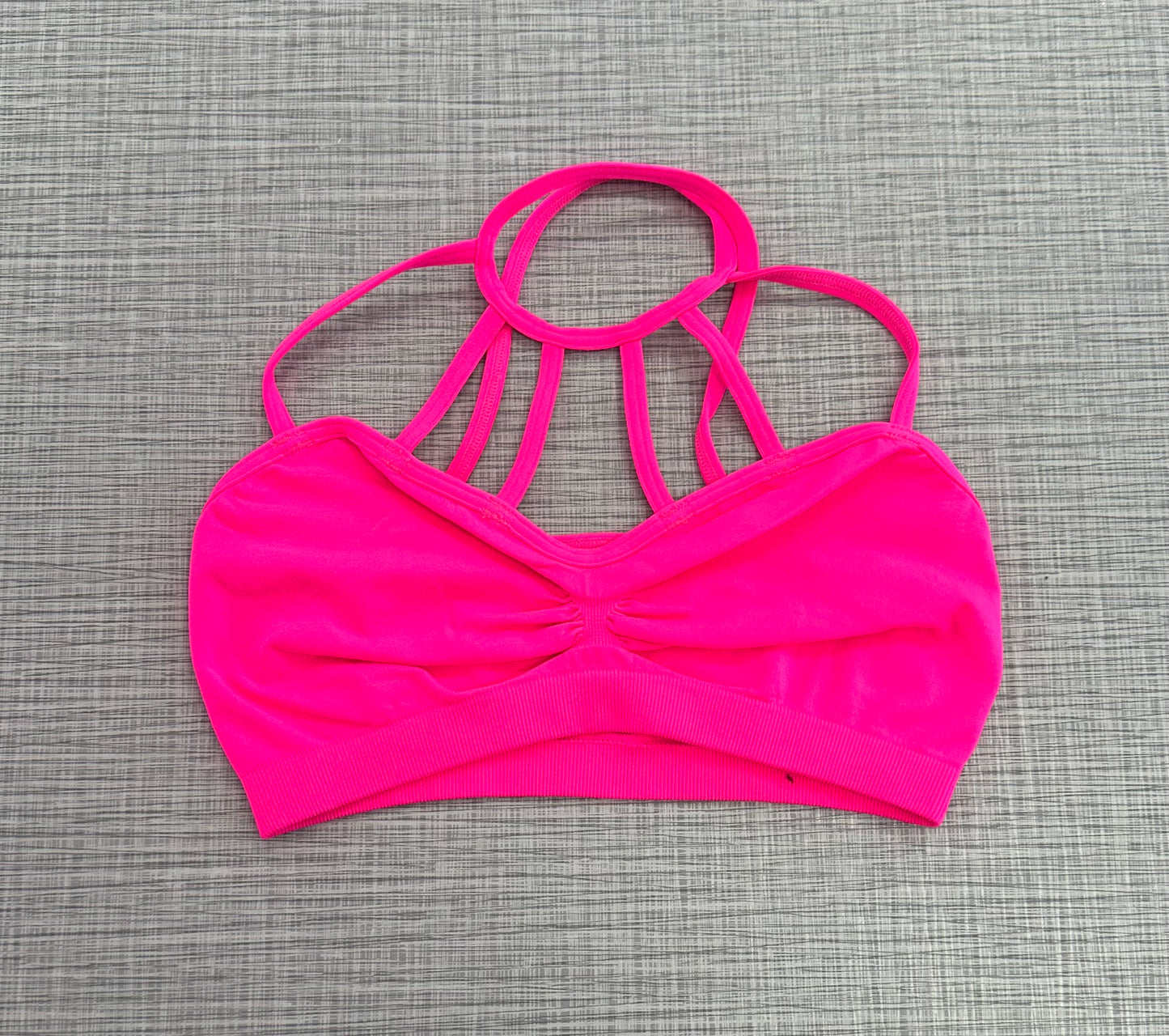 Hot Pink Cage Bra Top