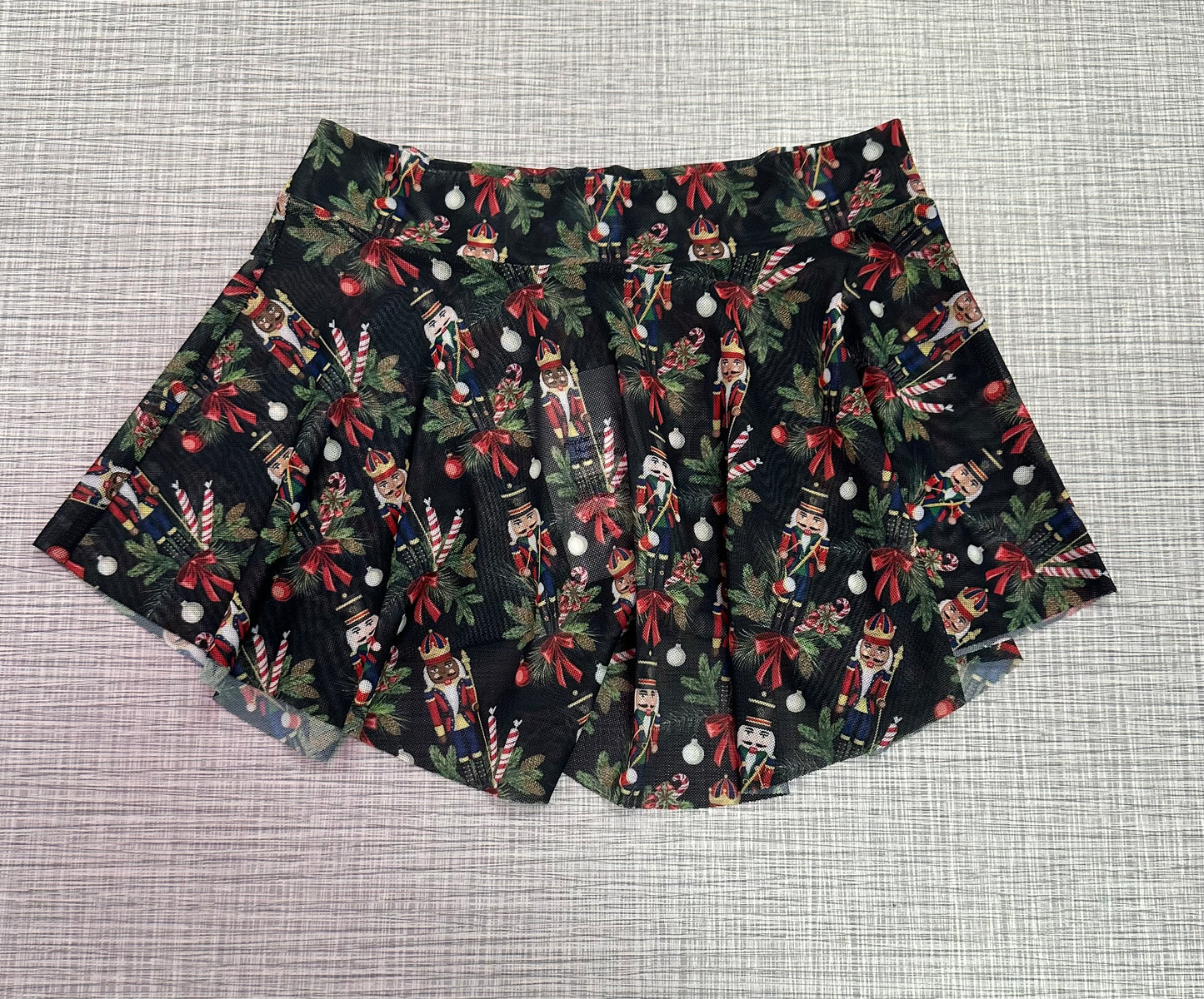 Eleve Hipster Nutcracker Regiment Mesh Skirt