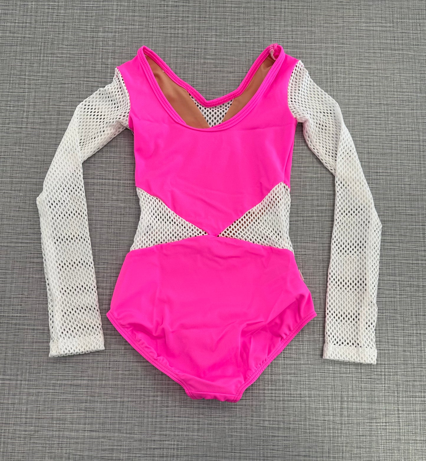 Demi Small Mesh Long Sleeve Leotard