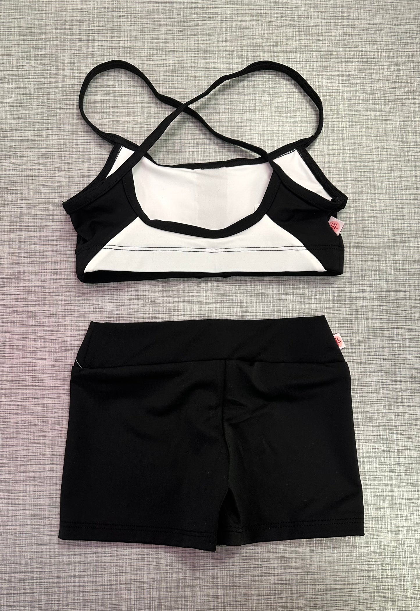 Demi Bra Top & Solid Short Set *