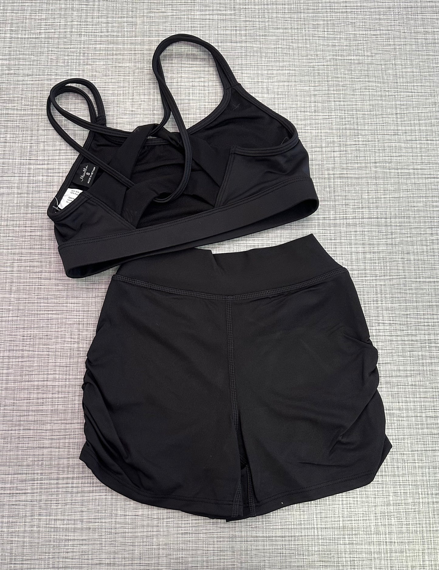 Strappy Back & Ruched Side Short Set