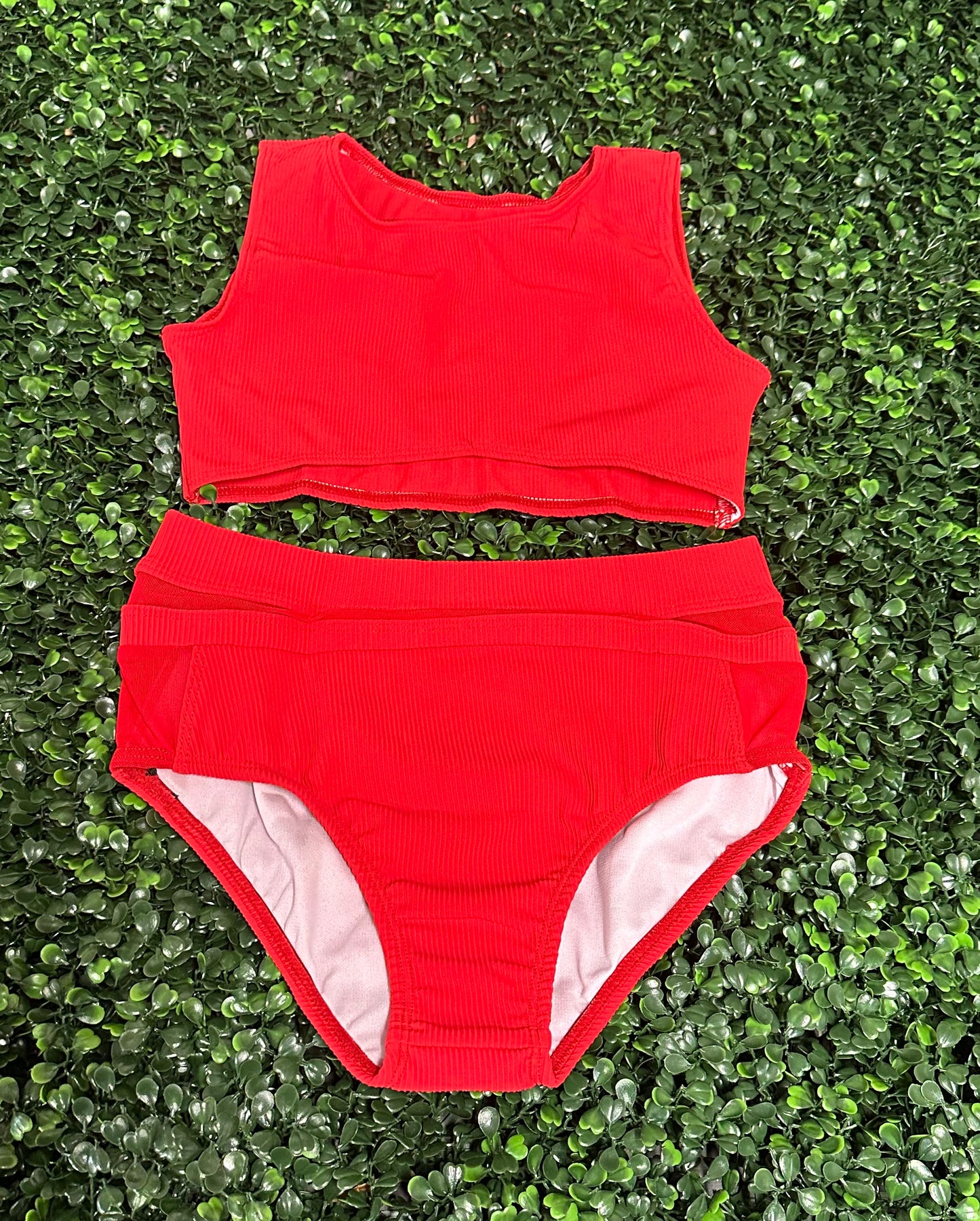 CY Red Tank & Mesh Side Brief Set *