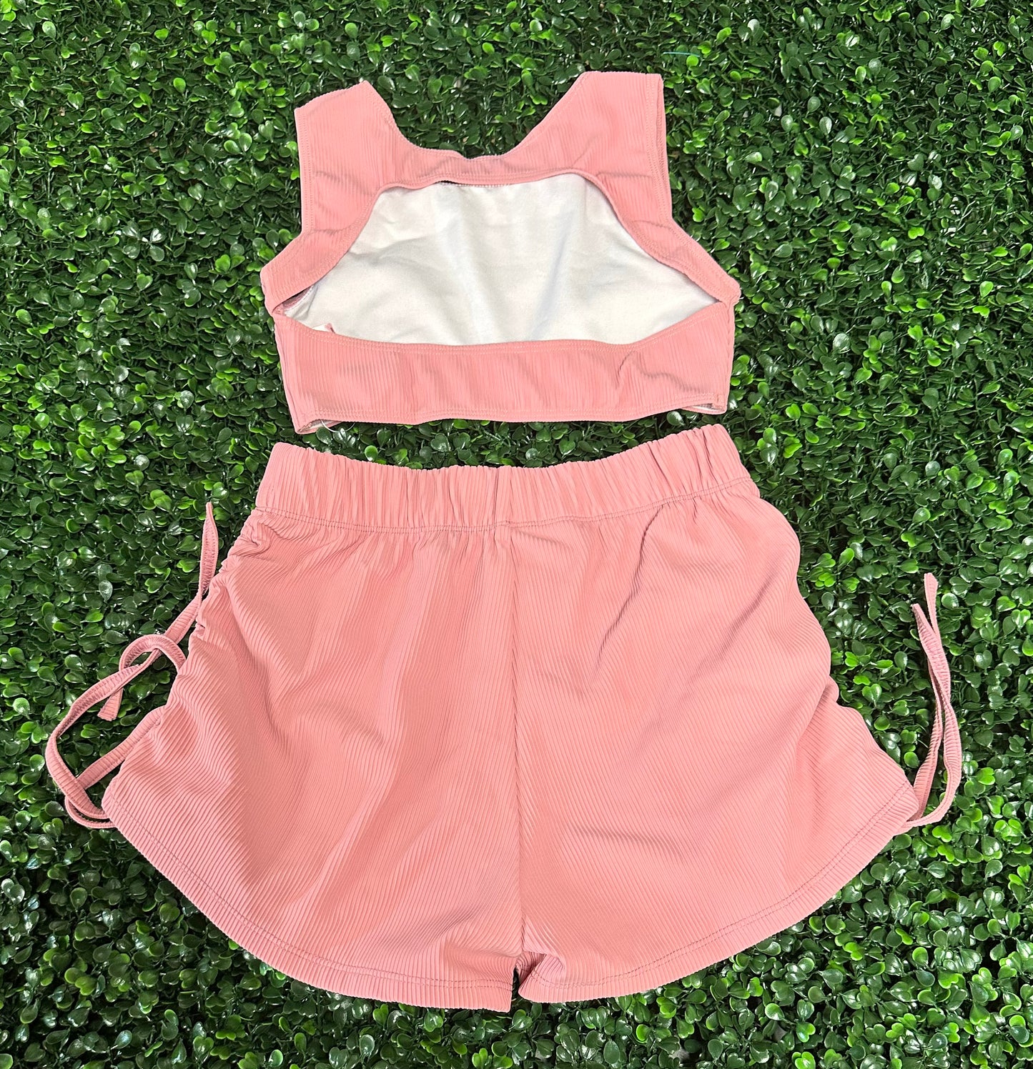 CY Dusty Rose Tank Short Set
