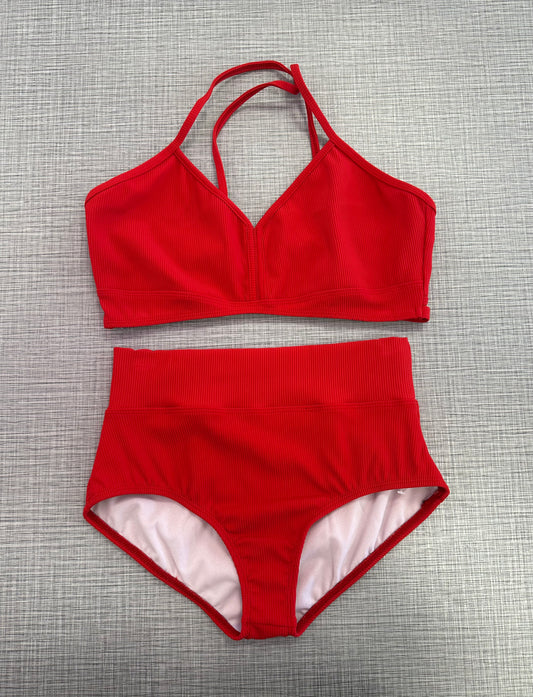 CY Red Bra Top Brief Set