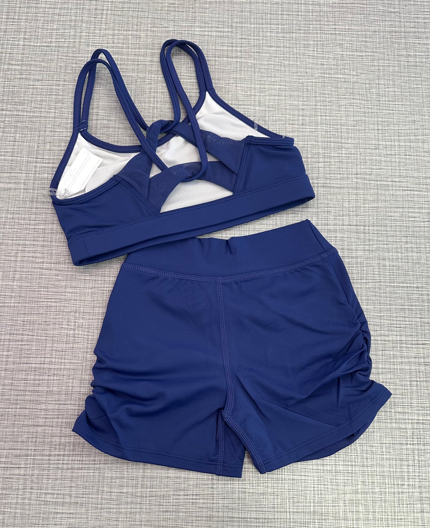 Strappy Back & Ruched Side Short Set