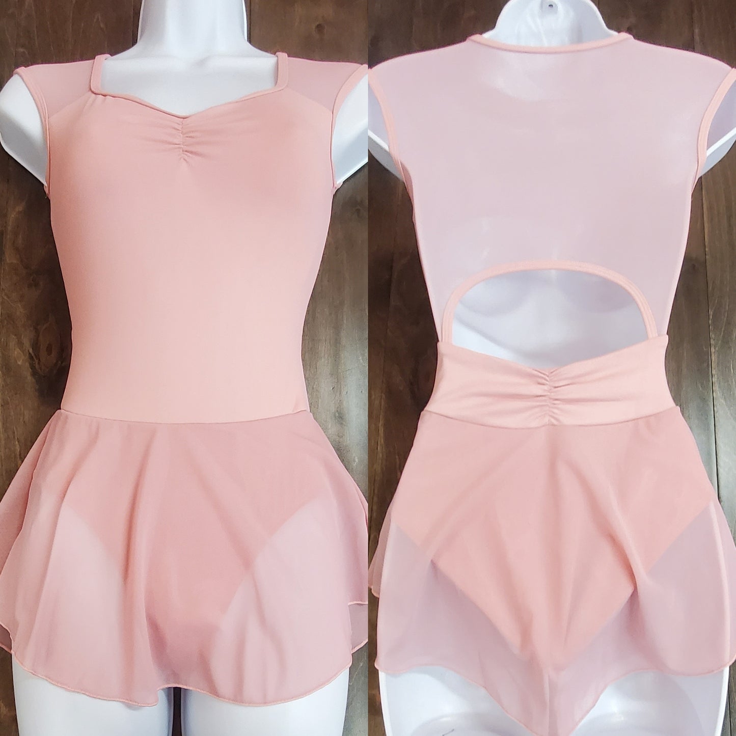 Julia Cap Sleeve Skirted Leotard #LUB870