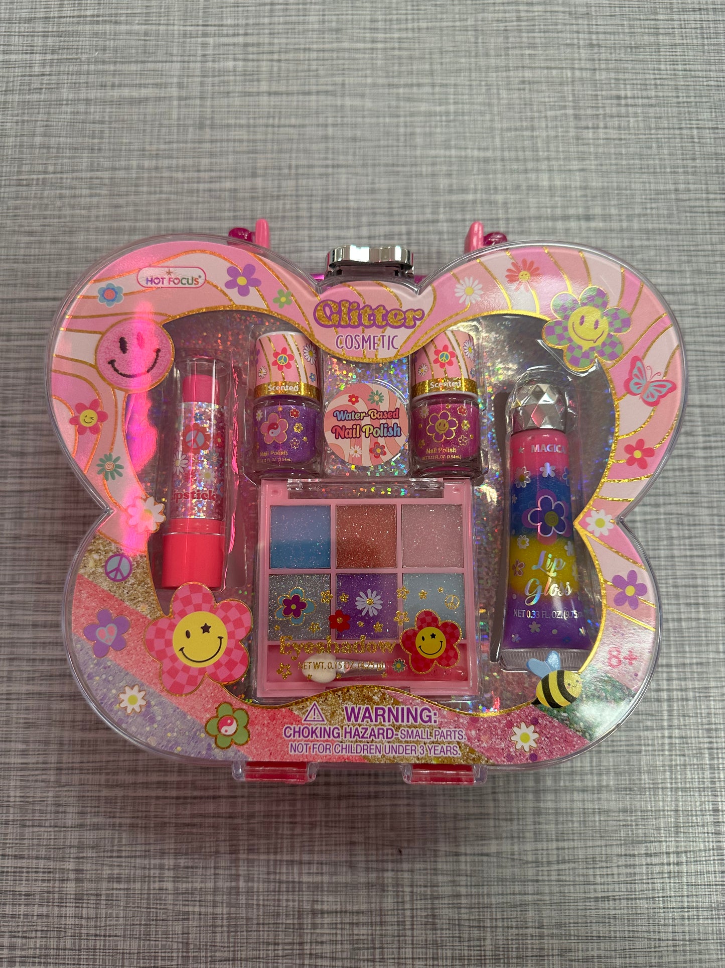 Groovy Flower Cosmetic Case