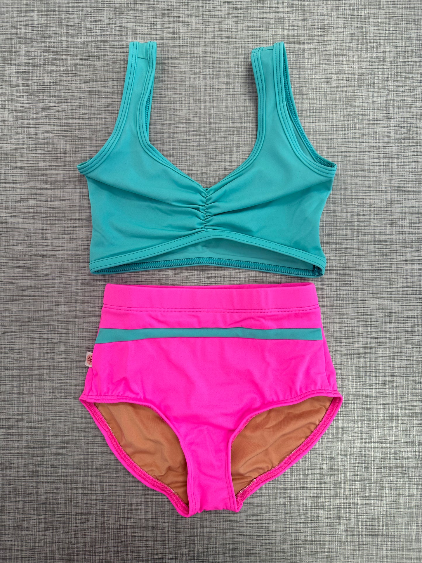 Pinch Front Bra Top & Brief Set