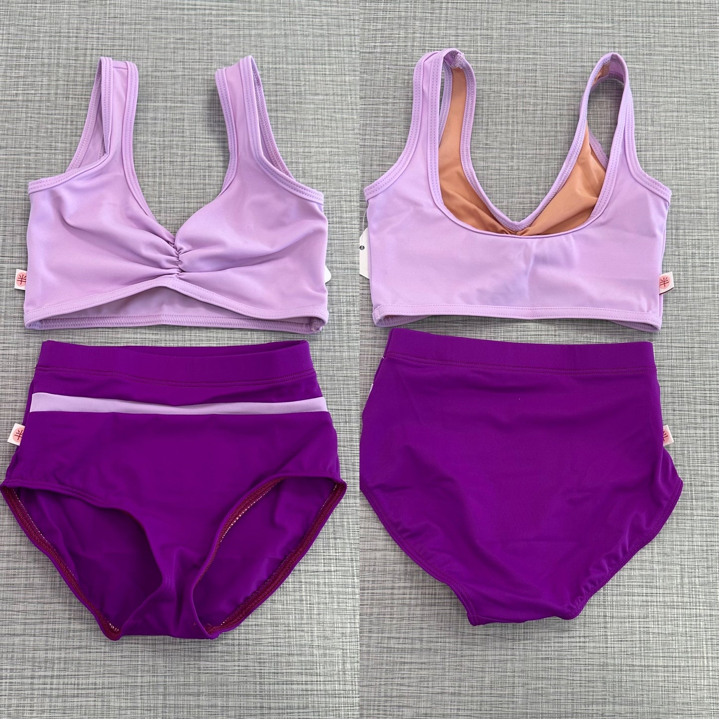 Pinch Front Bra Top & Brief Set