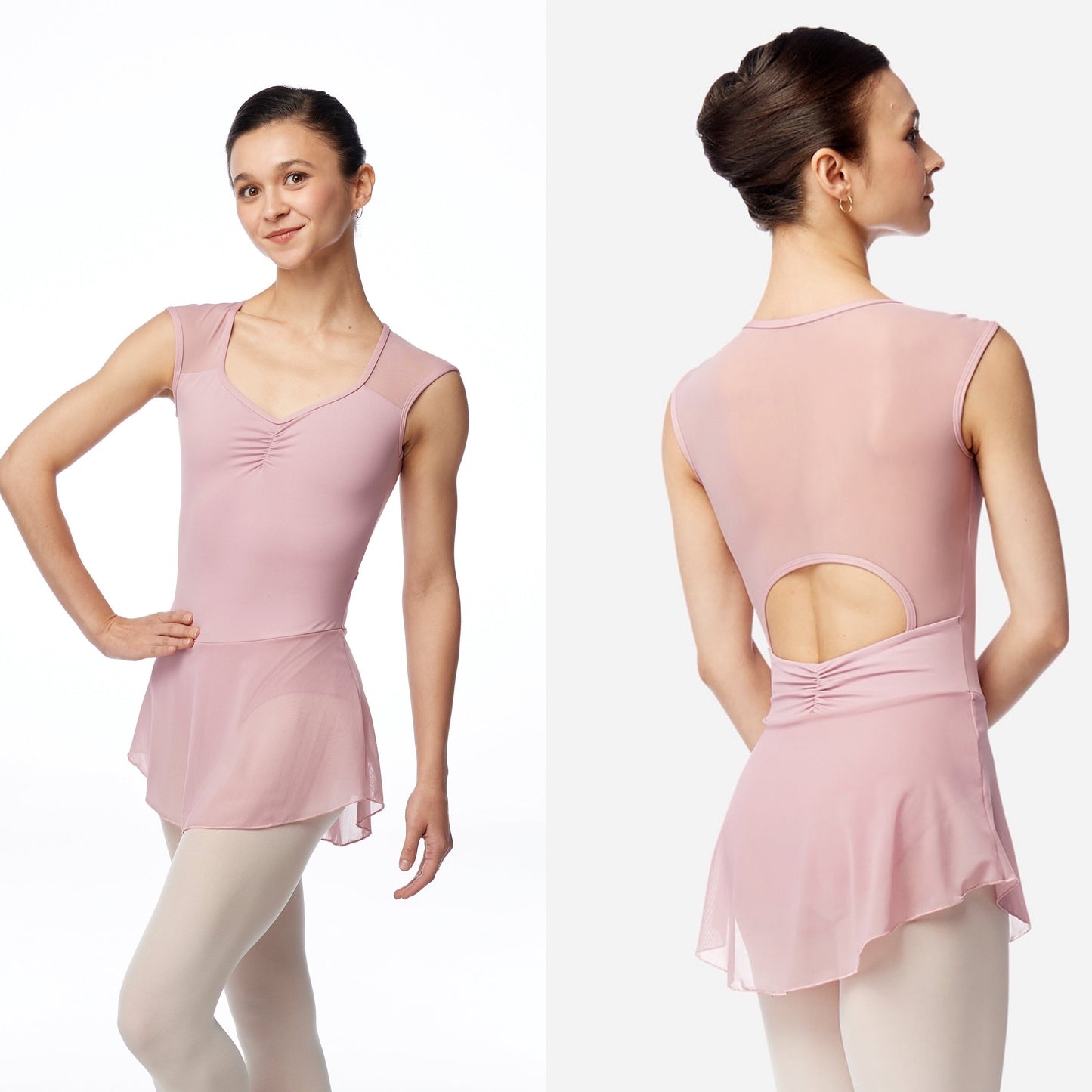 Julia Cap Sleeve Skirted Leotard #LUB870