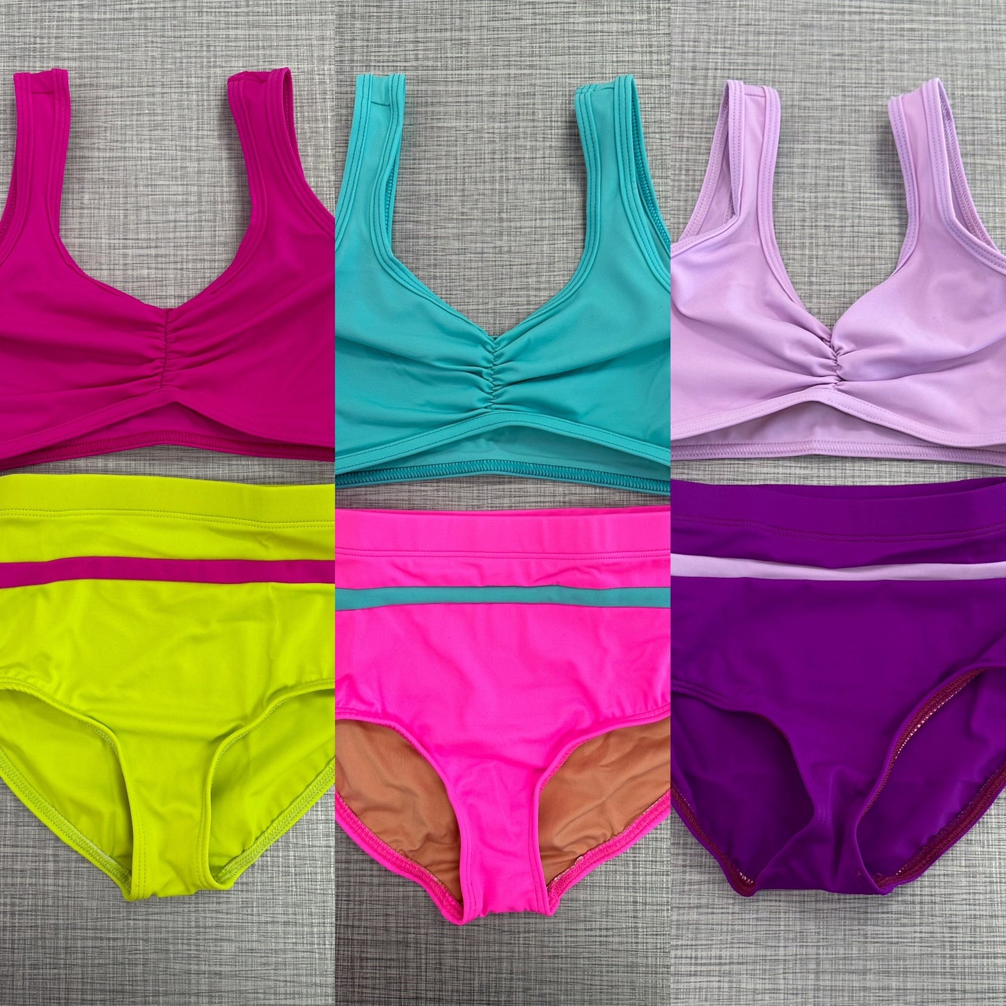 Pinch Front Bra Top & Brief Set