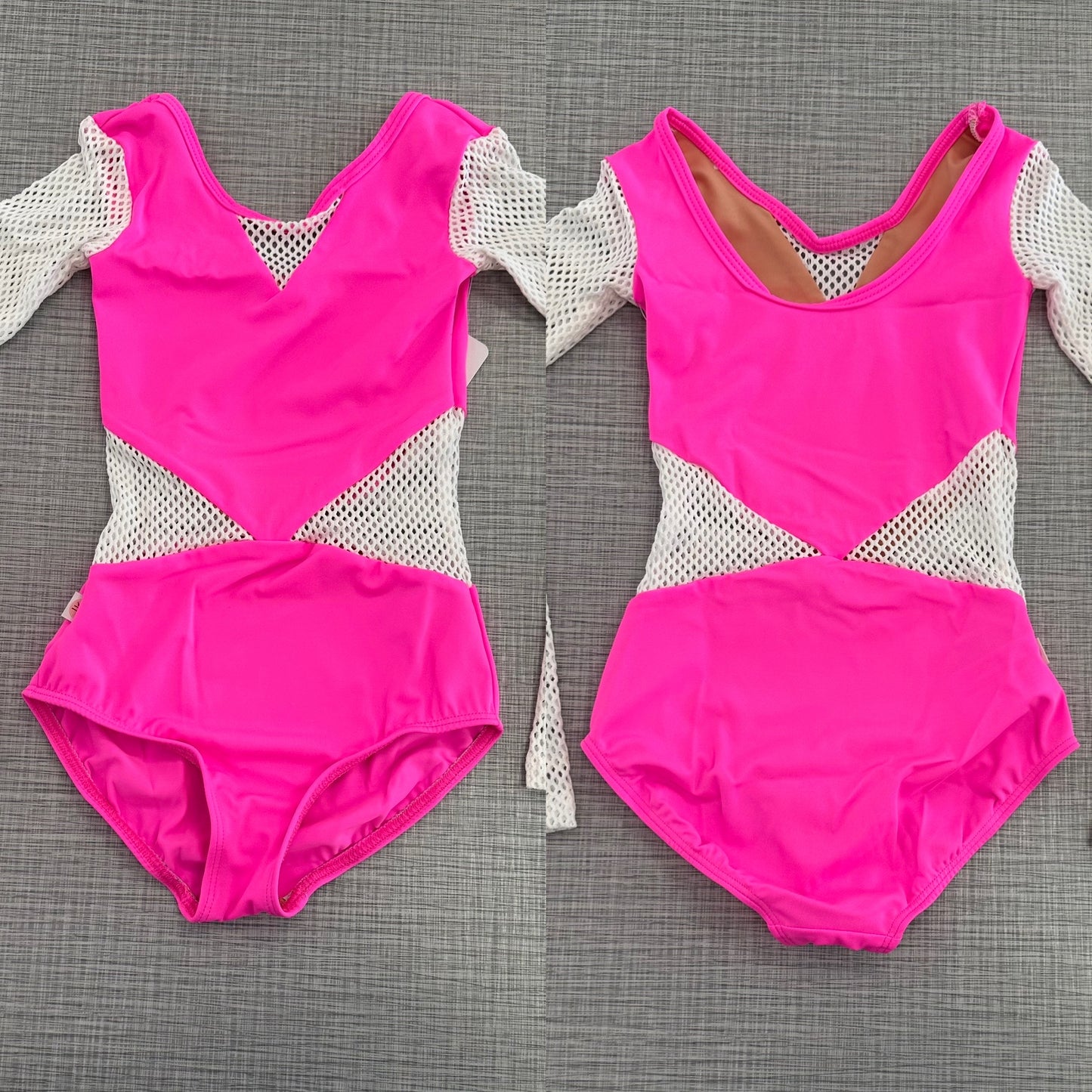 Demi Small Mesh Long Sleeve Leotard