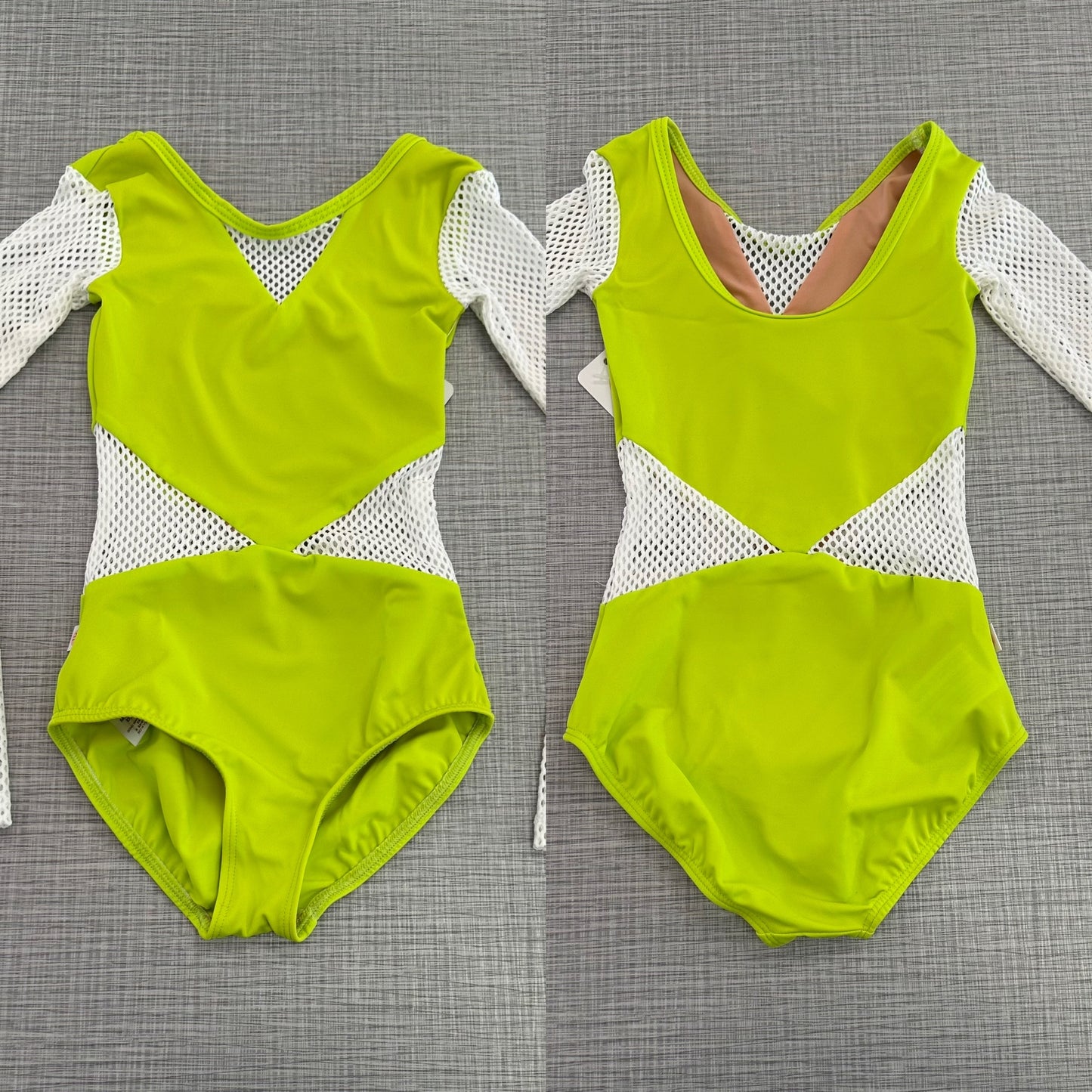 Demi Small Mesh Long Sleeve Leotard