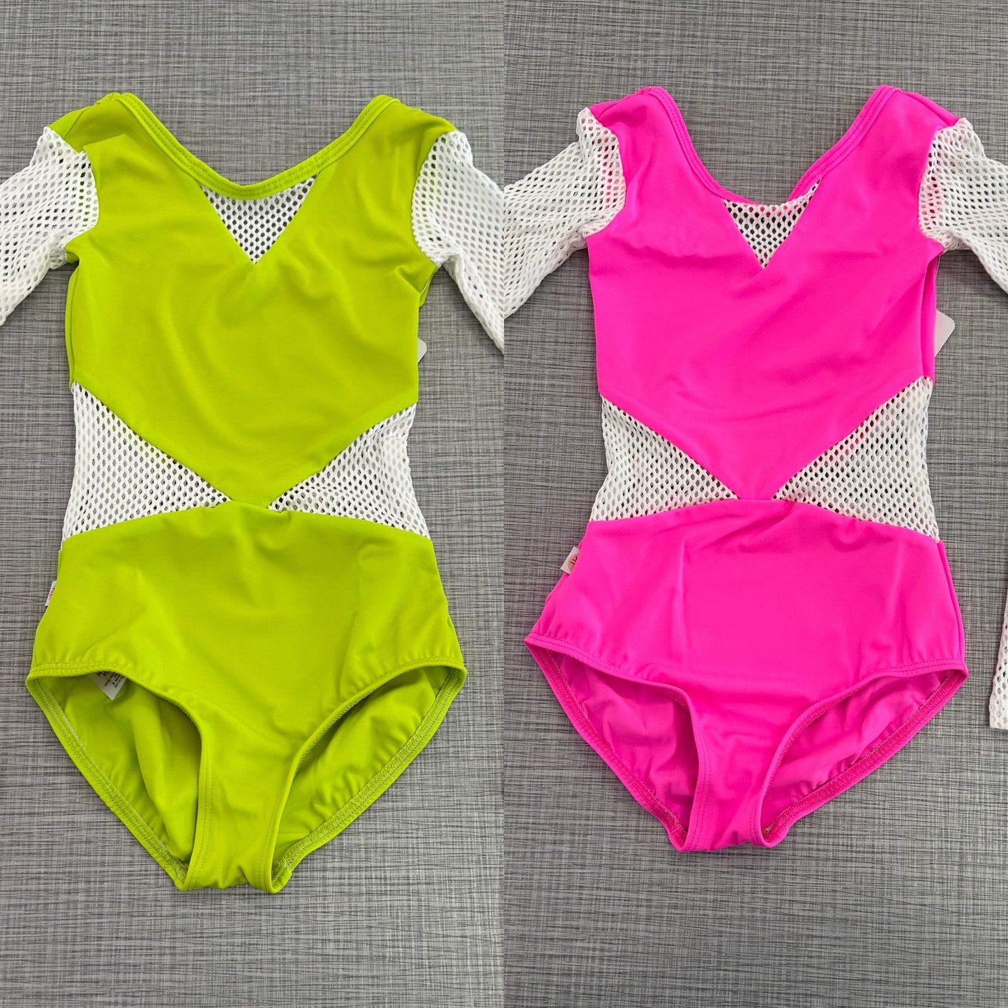 Demi Small Mesh Long Sleeve Leotard