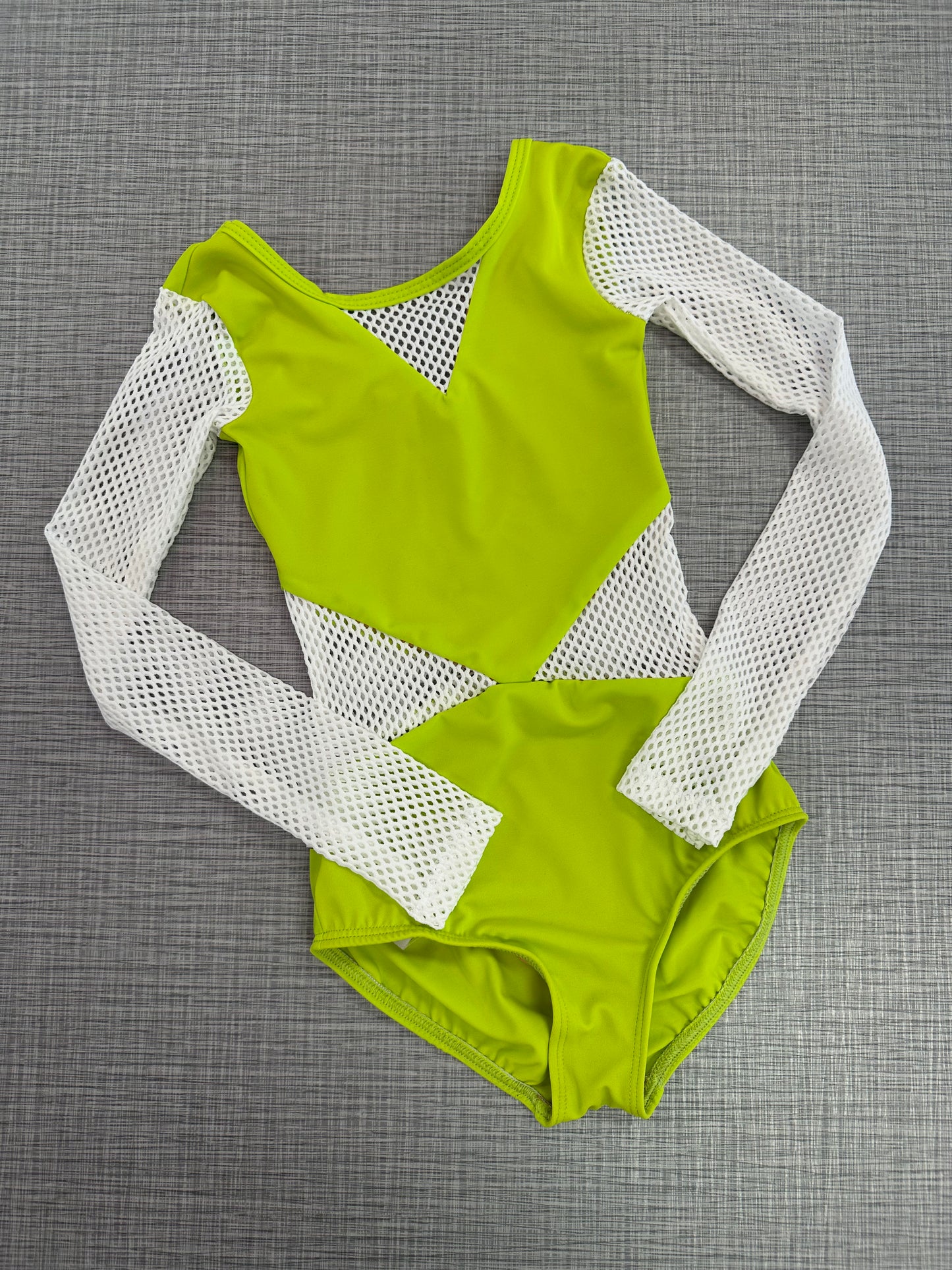 Demi Small Mesh Long Sleeve Leotard