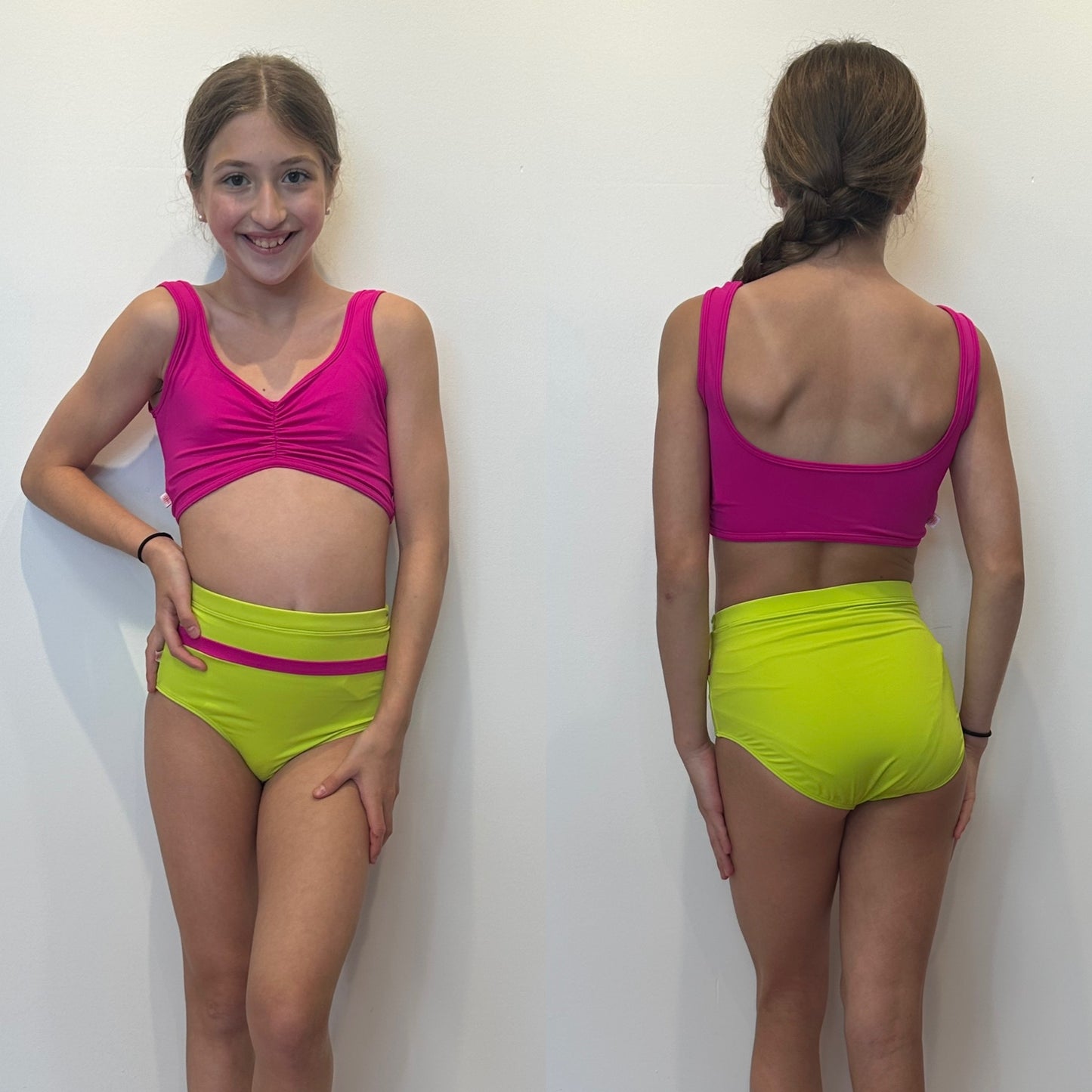 Pinch Front Bra Top & Brief Set