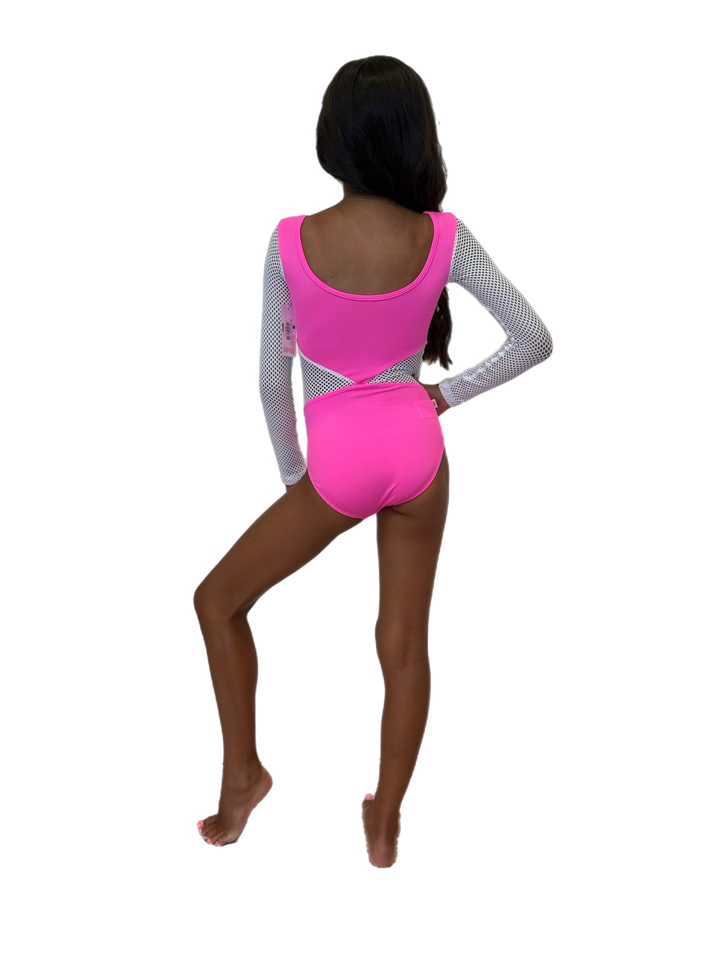 Demi Small Mesh Long Sleeve Leotard