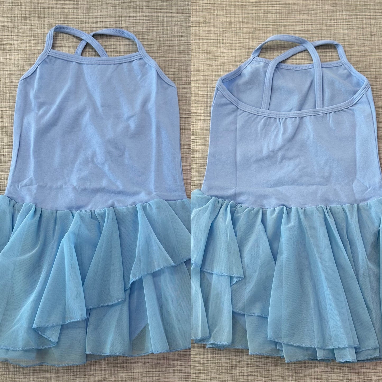 Cami X-Back Mesh Skirt Leotard