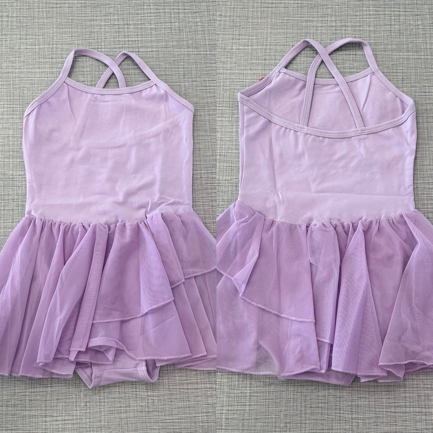 Cami X-Back Mesh Skirt Leotard