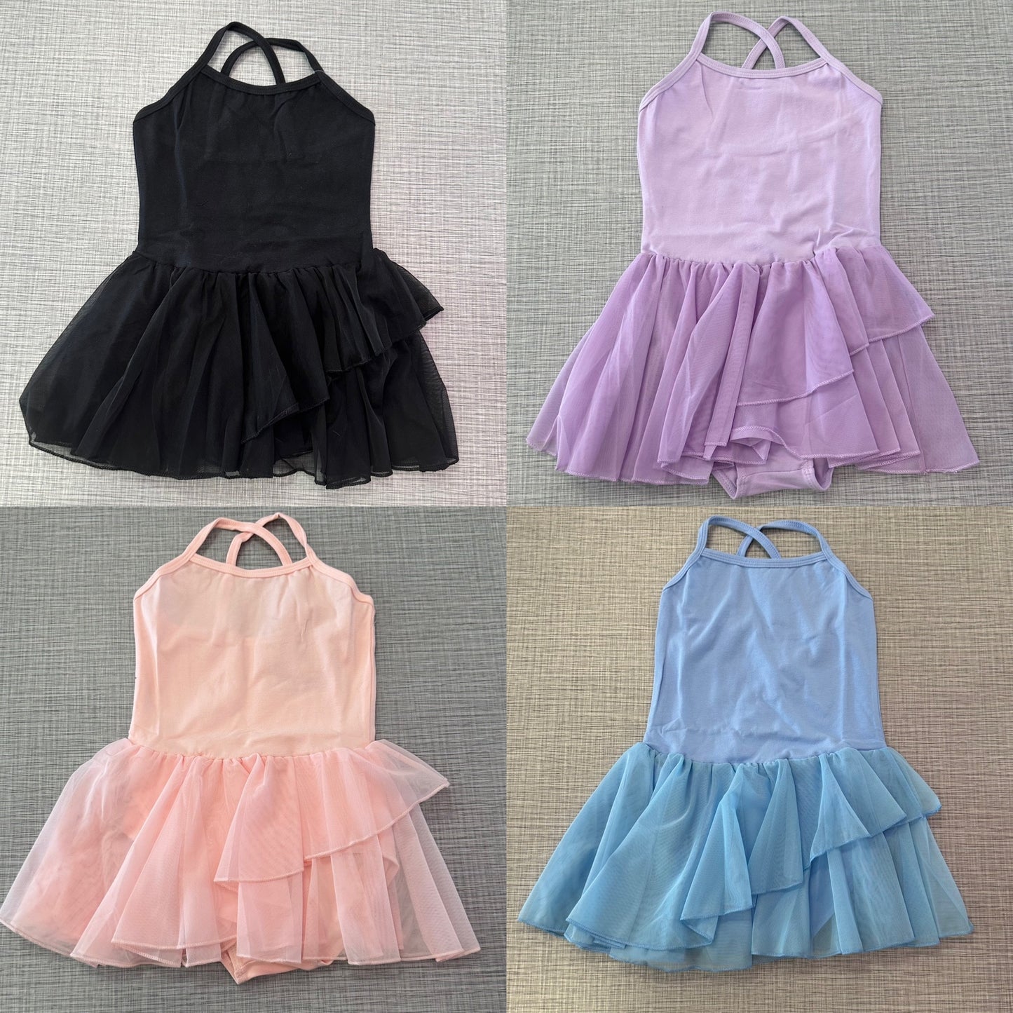 Cami X-Back Mesh Skirt Leotard