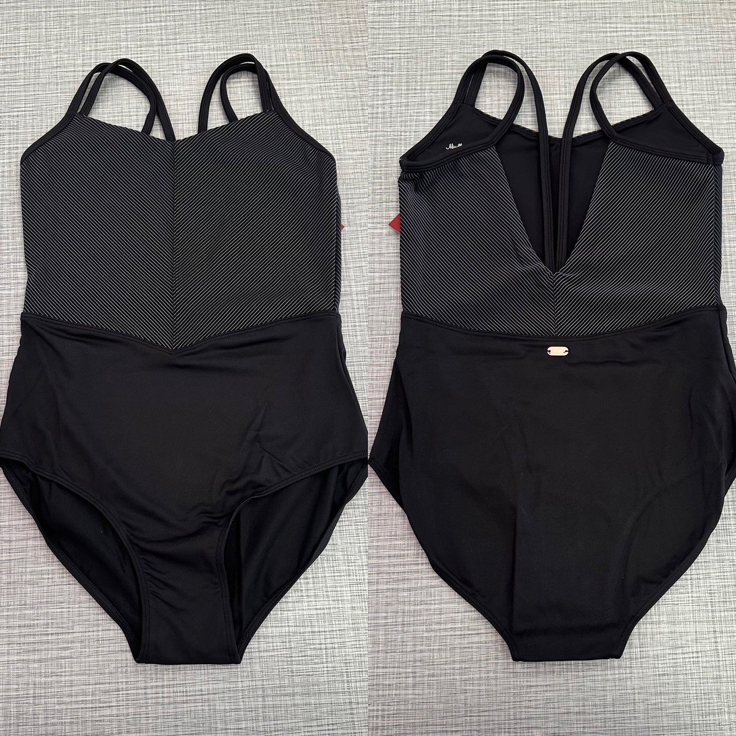 Stripe Bodice Cami Leotard #M70001