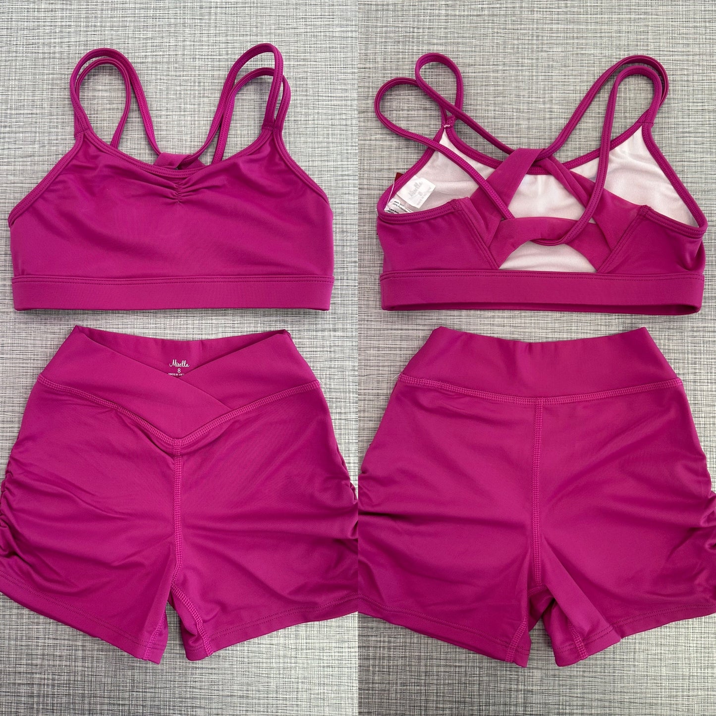 Strappy Back & Ruched Side Short Set