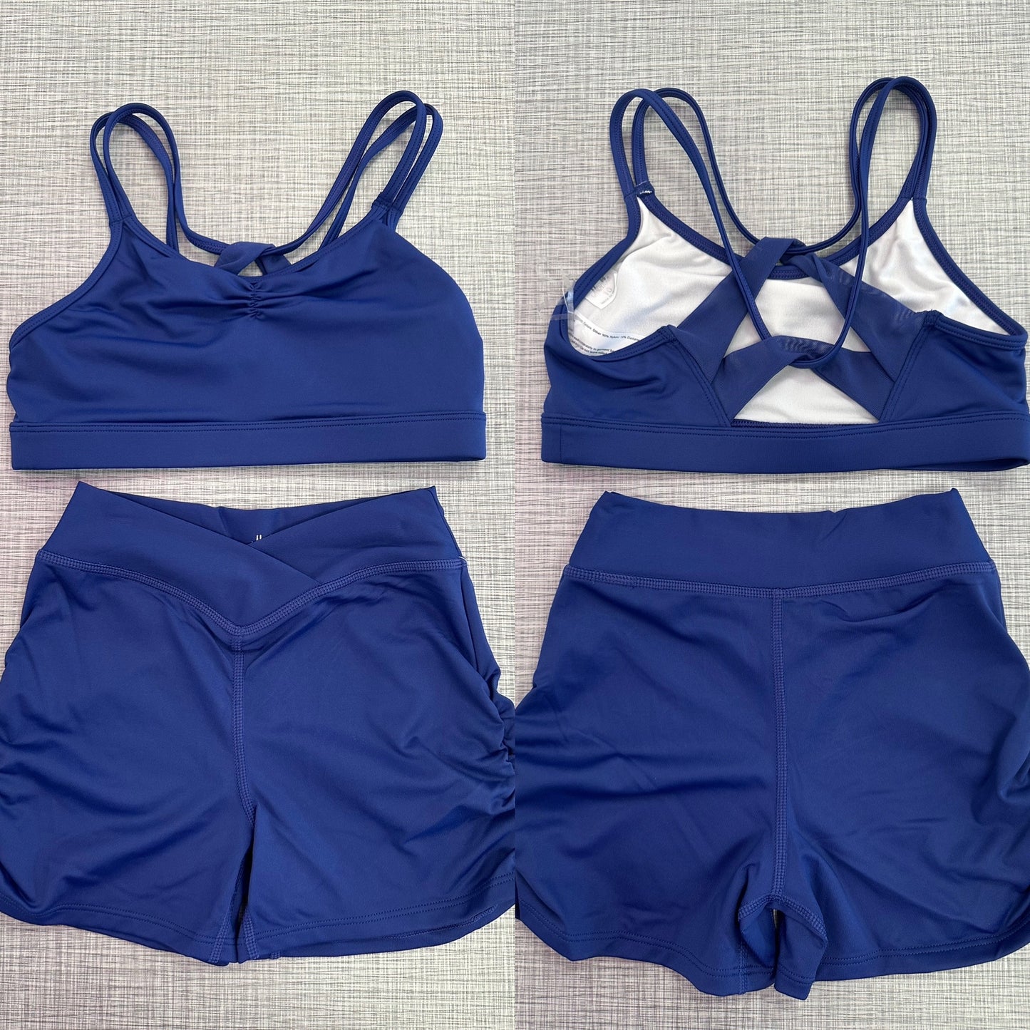 Strappy Back & Ruched Side Short Set