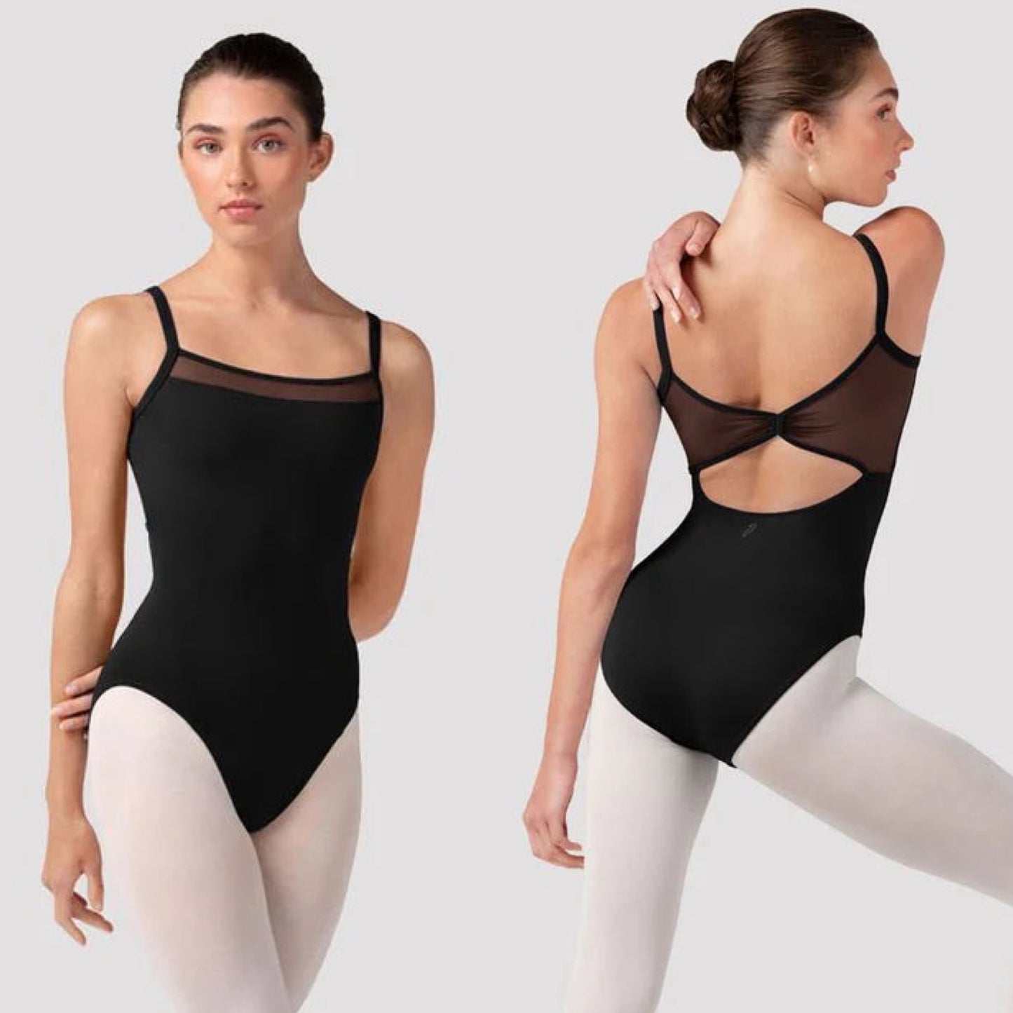 Lorelei Plain Mesh Camisole Leotard #70002B