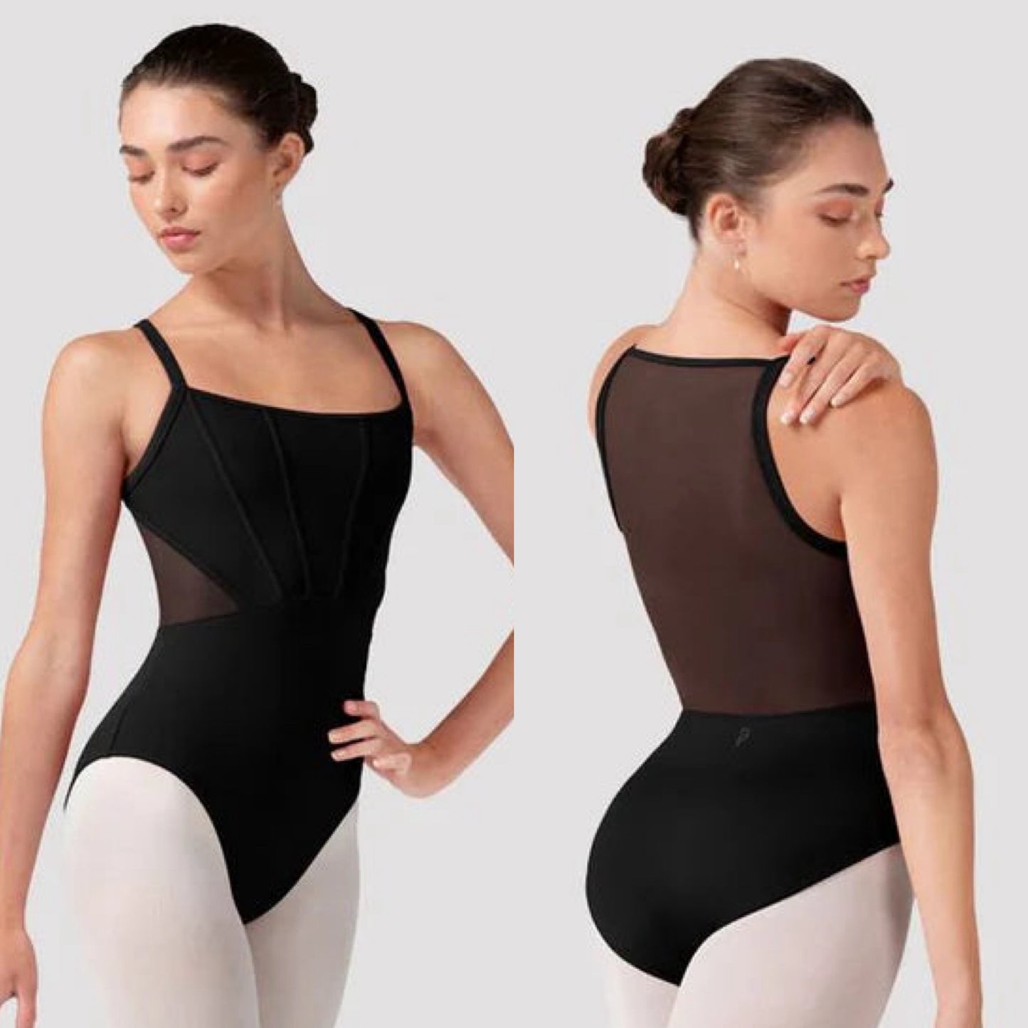 Mia Plain Mesh Back Leotard #70001B