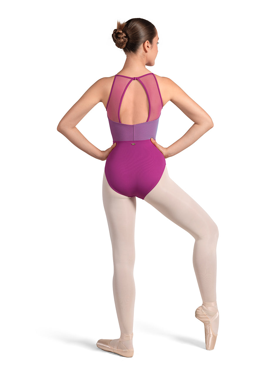 Stripe Halter Leotard #M40001