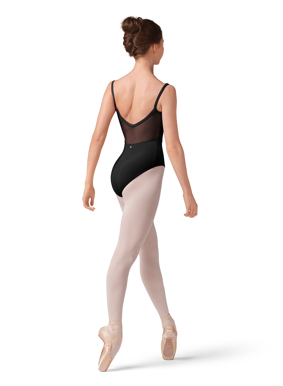 Mesh Bodice Cami Leotard #M70003